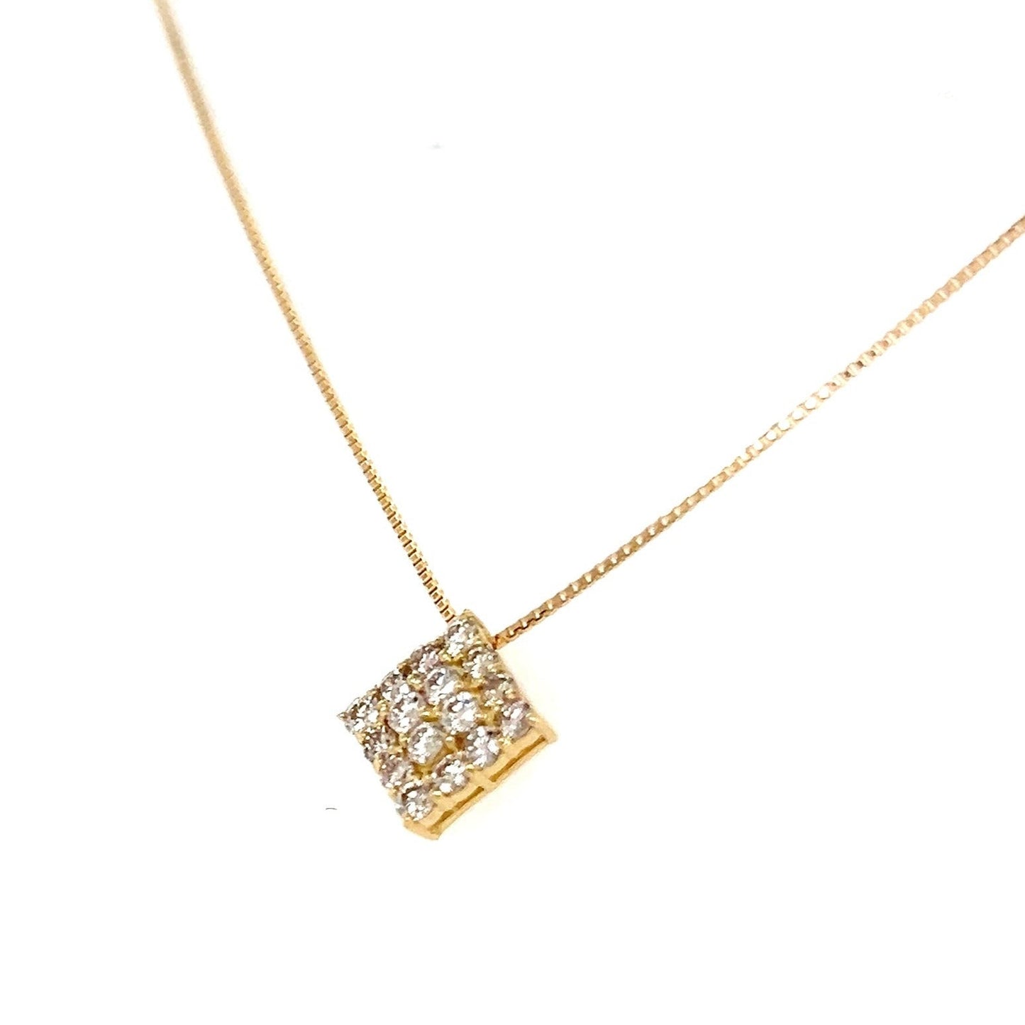 HC Whole Dia Rhombus Necklace 0.3ct - JMW Jewelry Wholesale