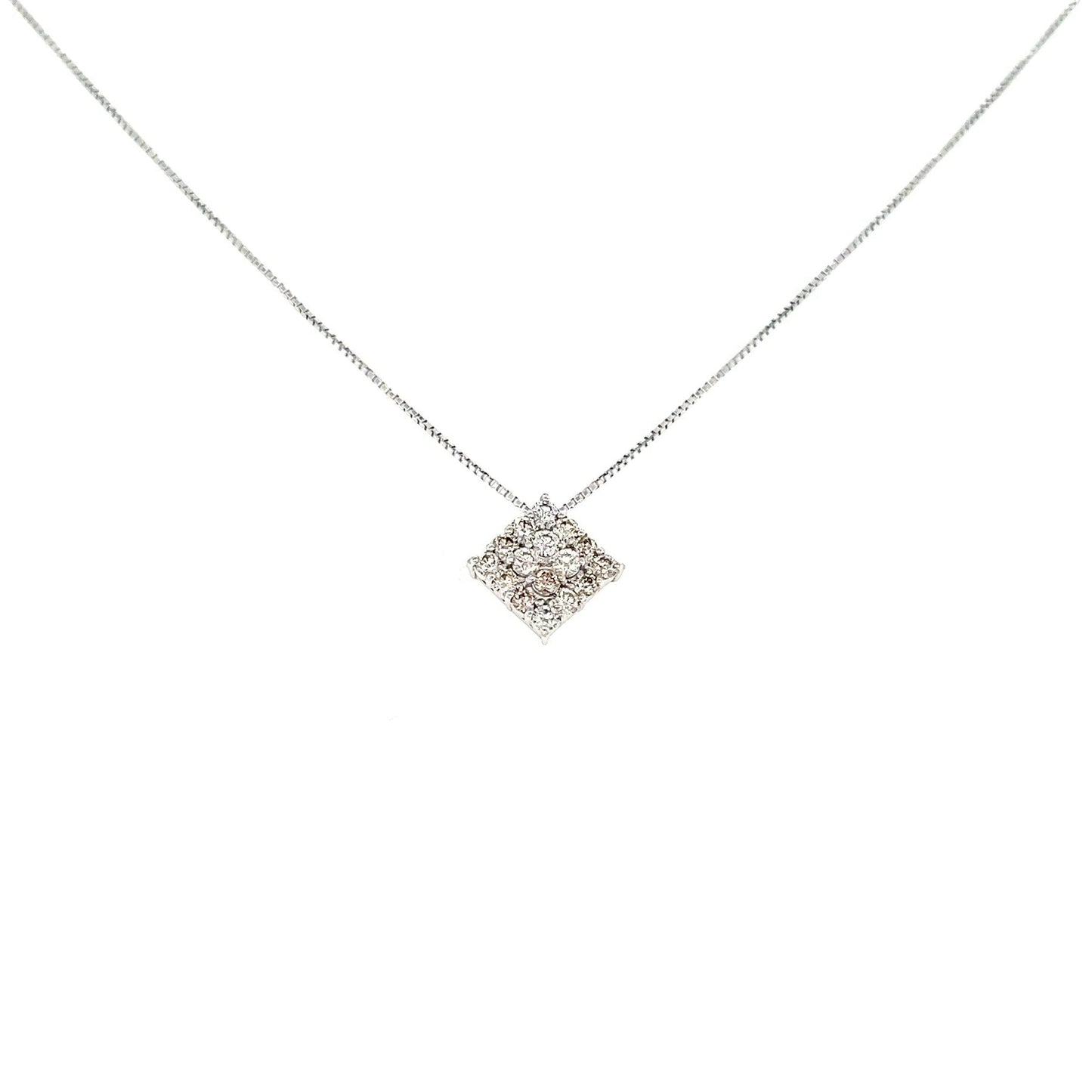HC Whole Dia Rhombus Necklace 0.3ct - JMW Jewelry Wholesale