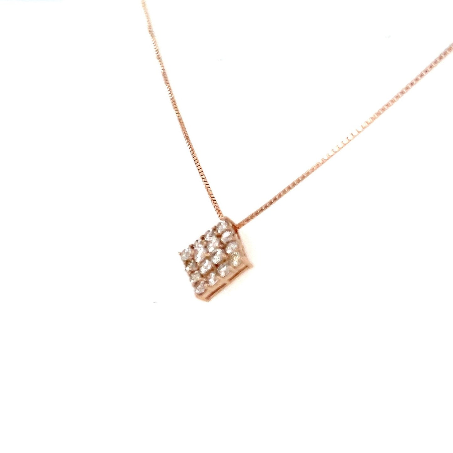 HC Whole Dia Rhombus Necklace 0.3ct - JMW Jewelry Wholesale