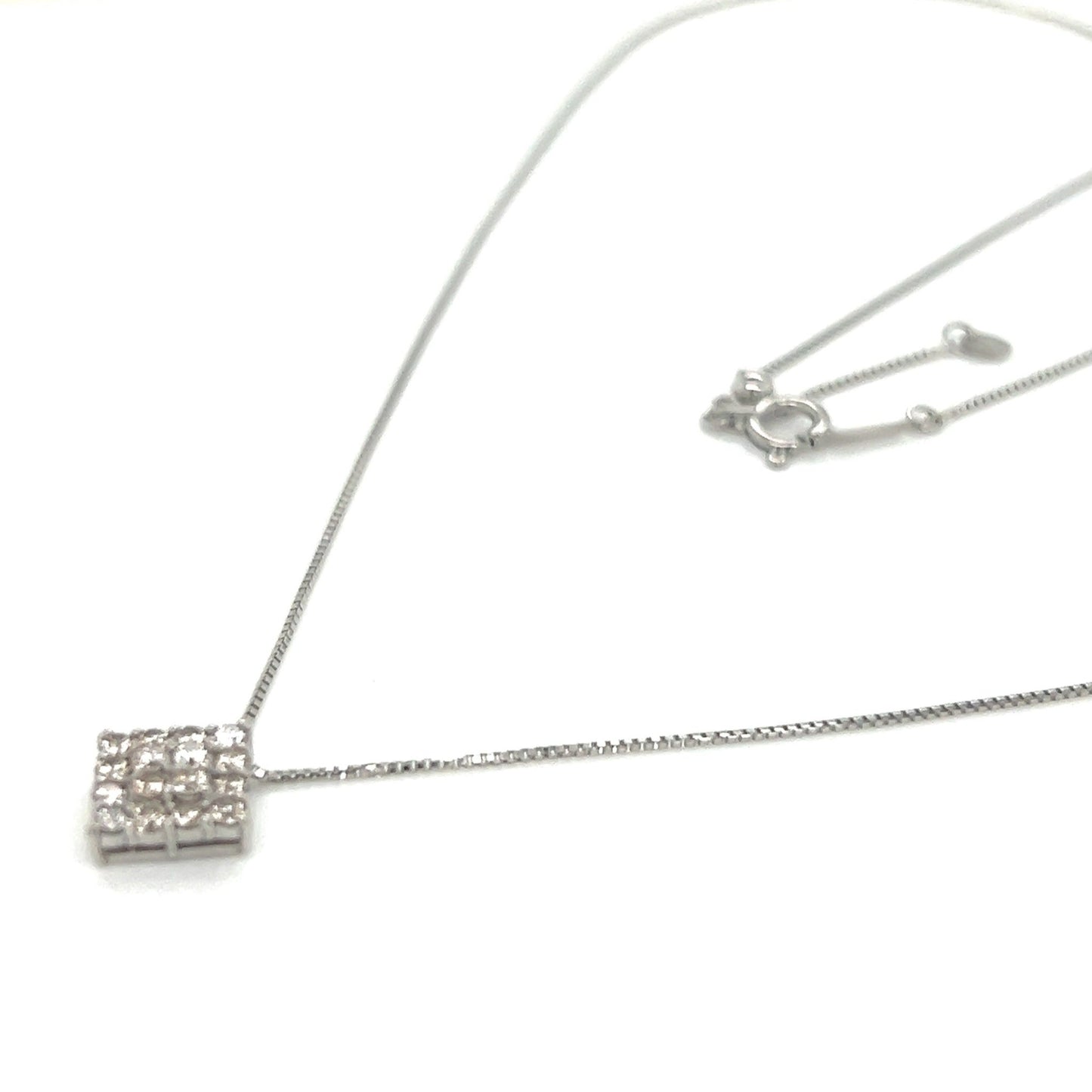 HC Whole Dia Rhombus Necklace 0.3ct - JMW Jewelry Wholesale