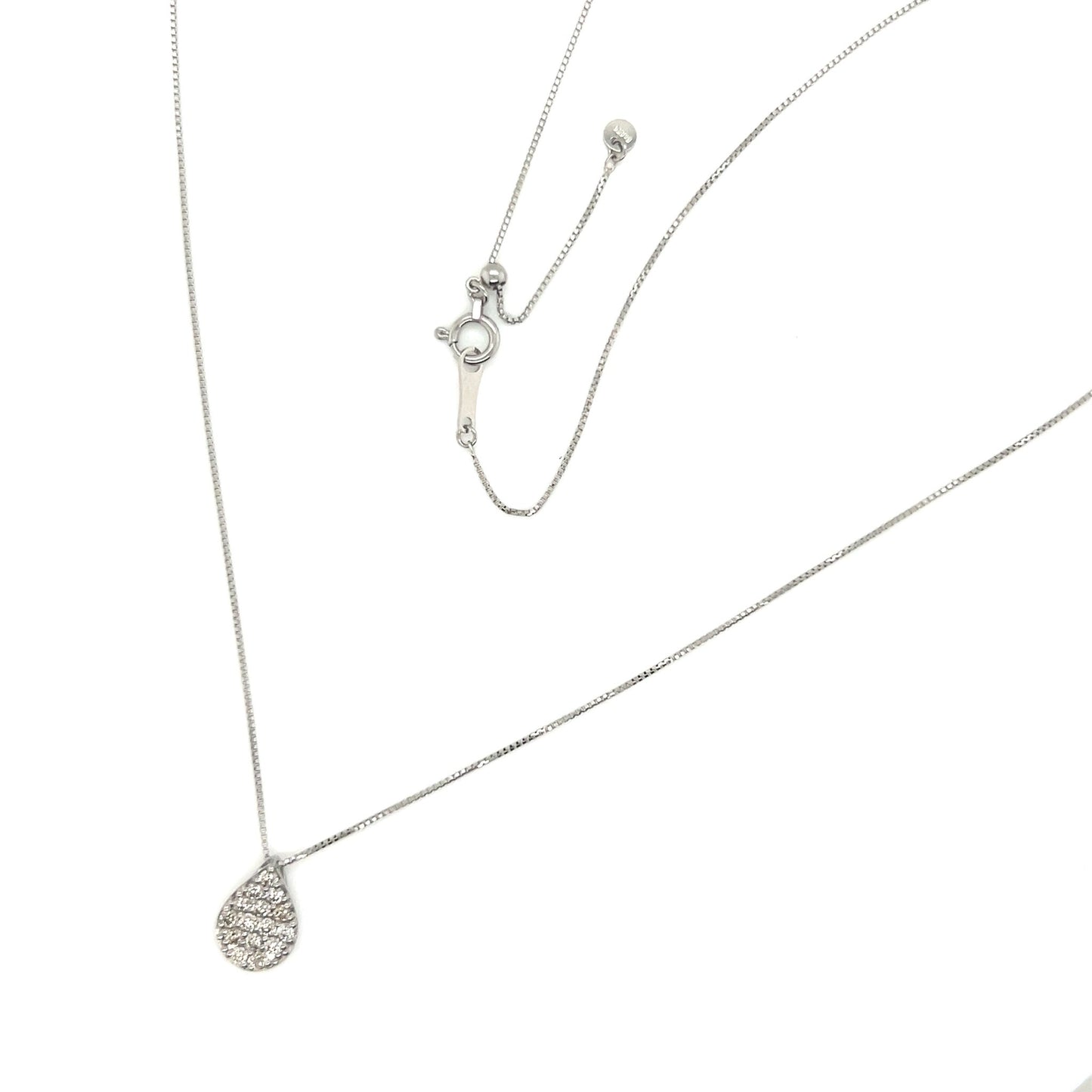 HC Whole Dia Waterdrop Necklace 0.3ct - JMW Jewelry Wholesale