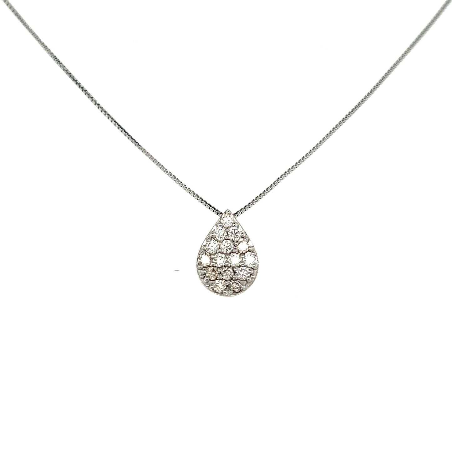 HC Whole Dia Waterdrop Necklace 0.3ct - JMW Jewelry Wholesale