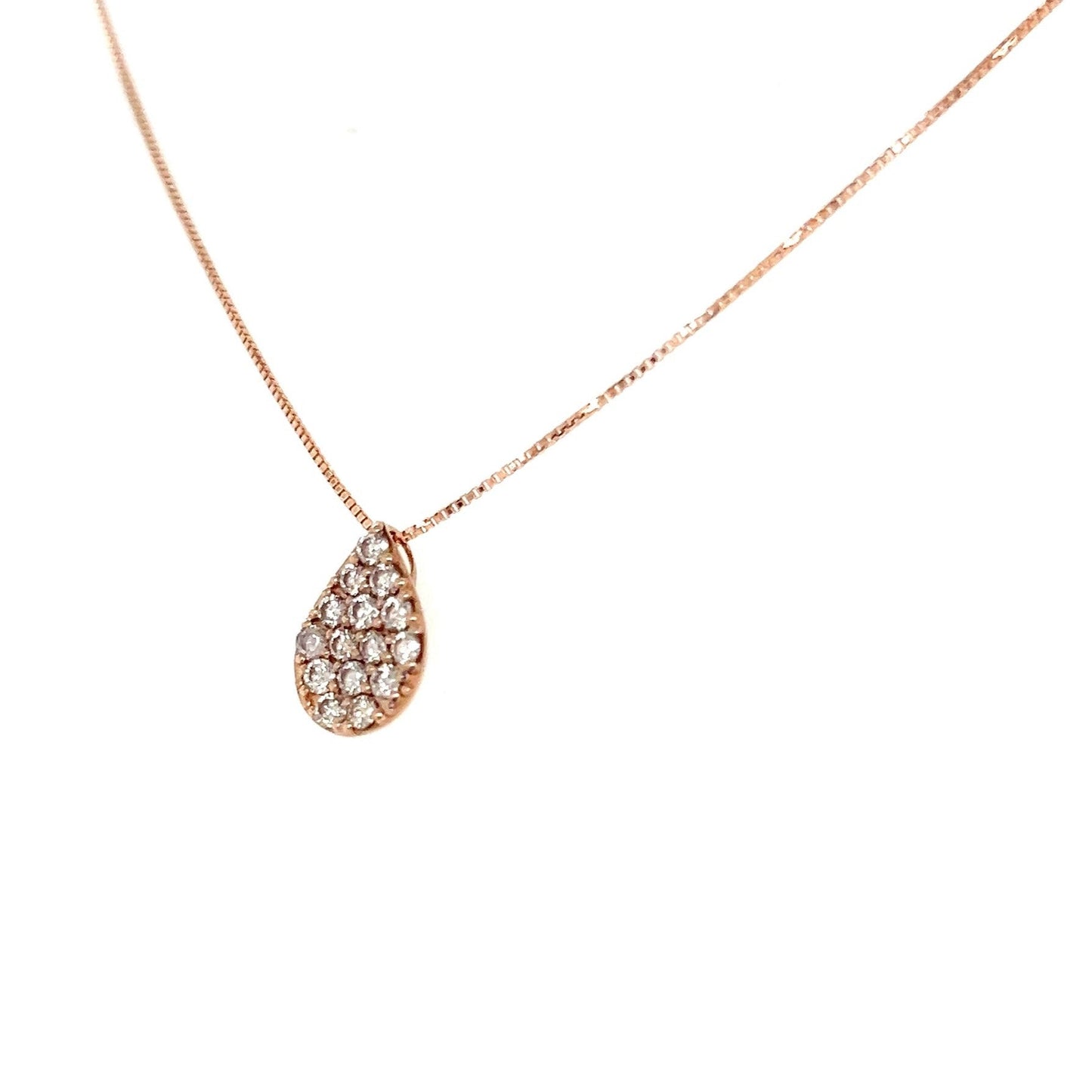 HC Whole Dia Waterdrop Necklace 0.3ct - JMW Jewelry Wholesale