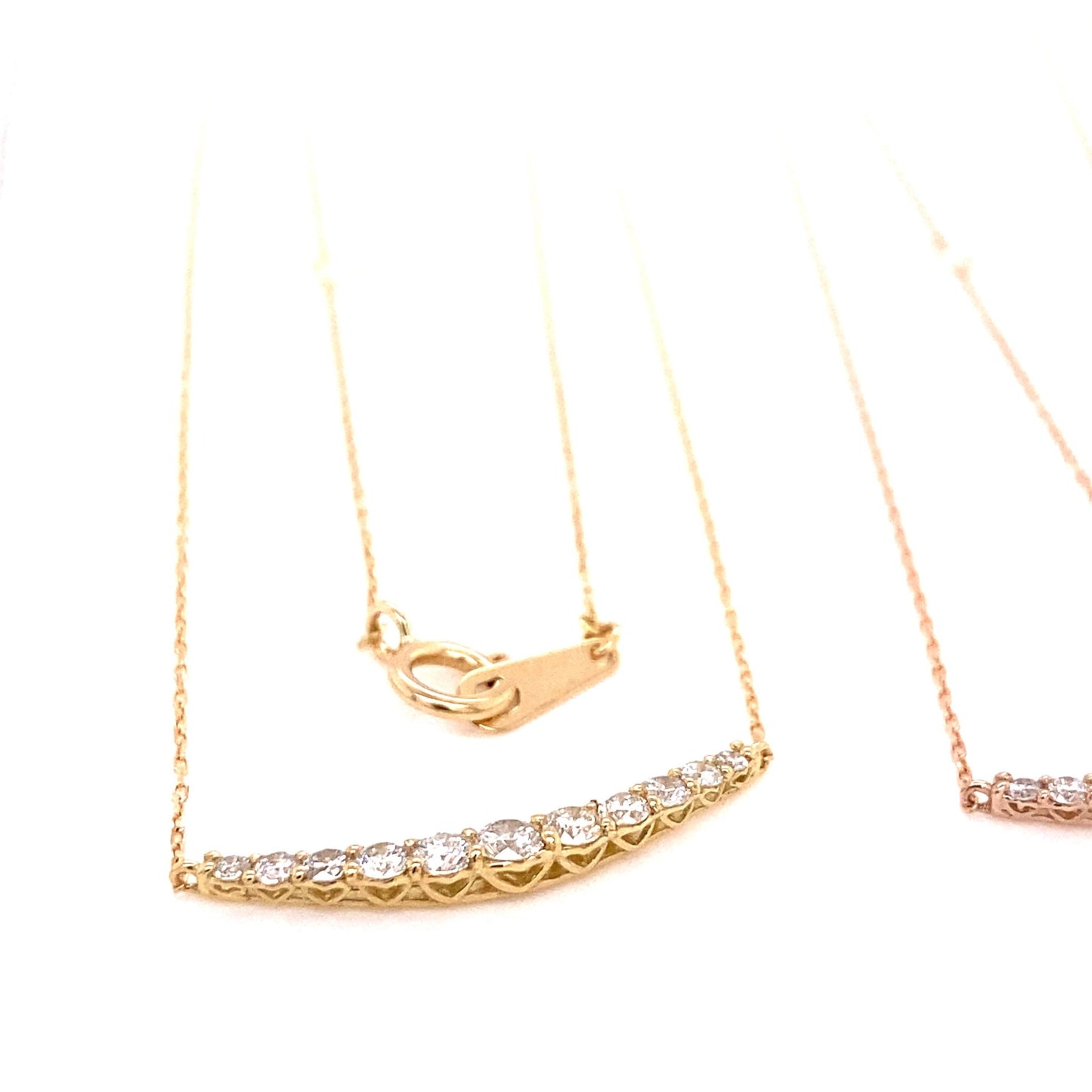 Heart Shape 11 Dia Smile Necklace 0.3ct - JMW Jewelry Wholesale