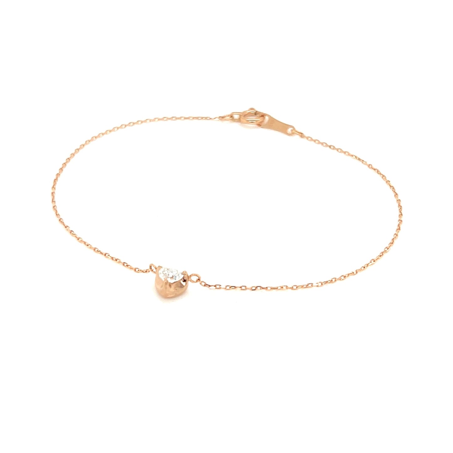 Heart - shaped Dia Heart Bracelet 0.14ct - JMW Jewelry Wholesale