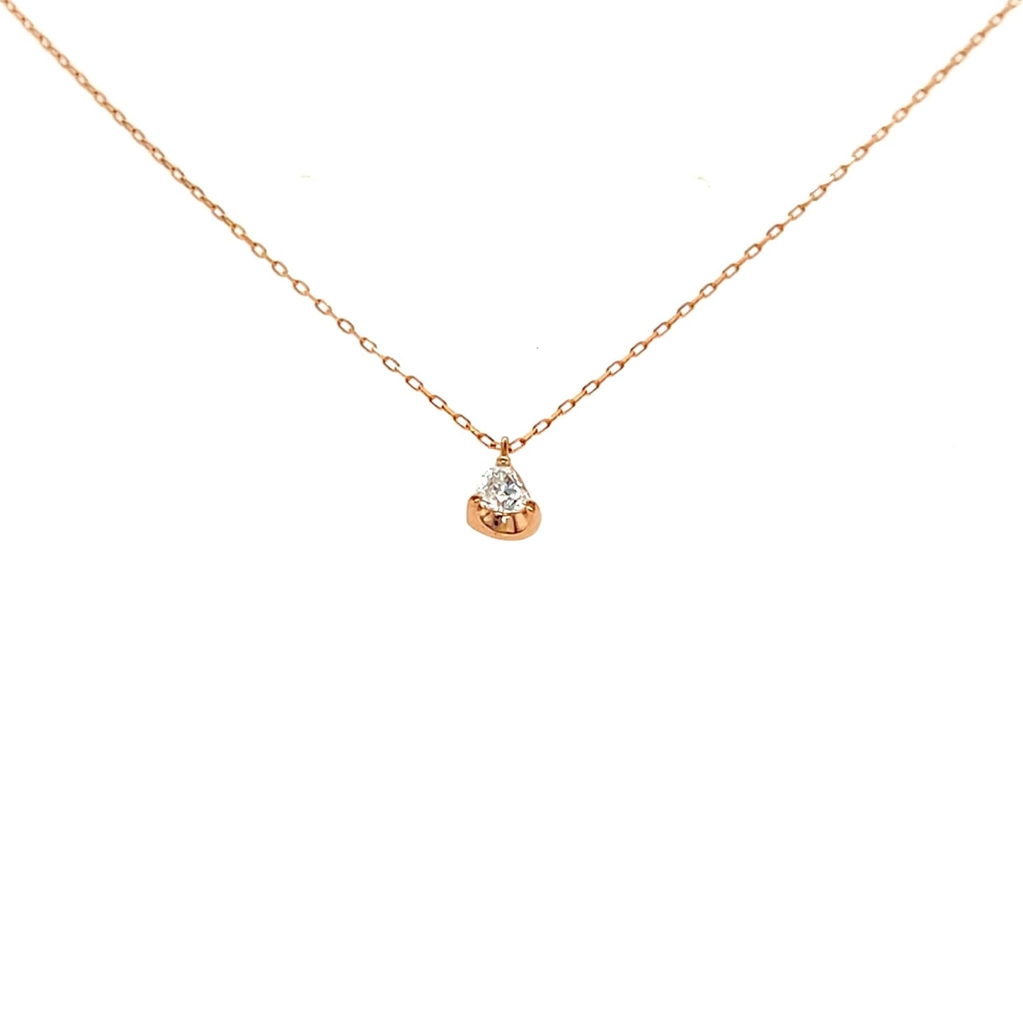 Heart - shaped Dia Heart M Necklace 0.14ct - JMW Jewelry Wholesale