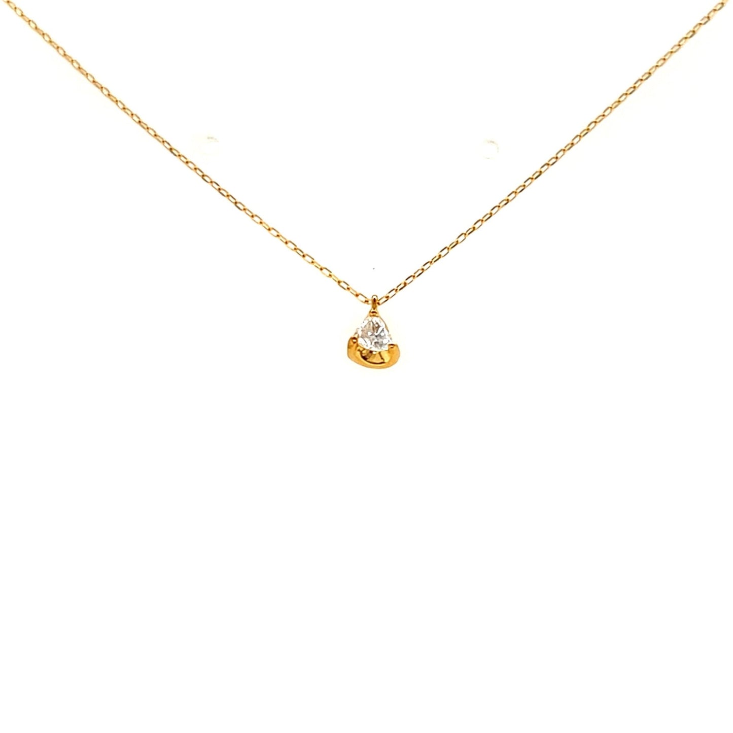 Heart - shaped Dia Heart M Necklace 0.14ct - JMW Jewelry Wholesale