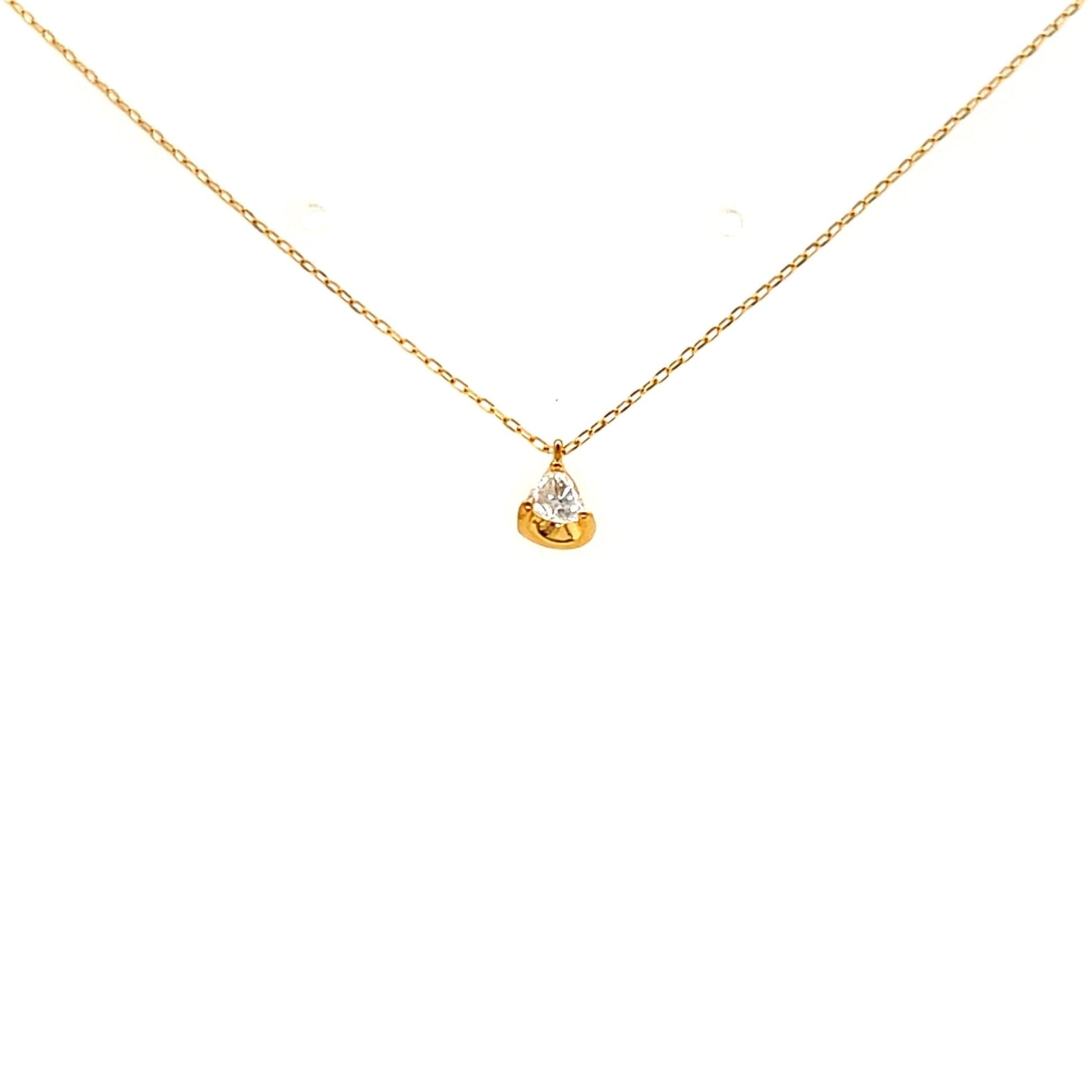 Heart - shaped Dia Heart M Necklace 0.14ct - JMW Jewelry Wholesale