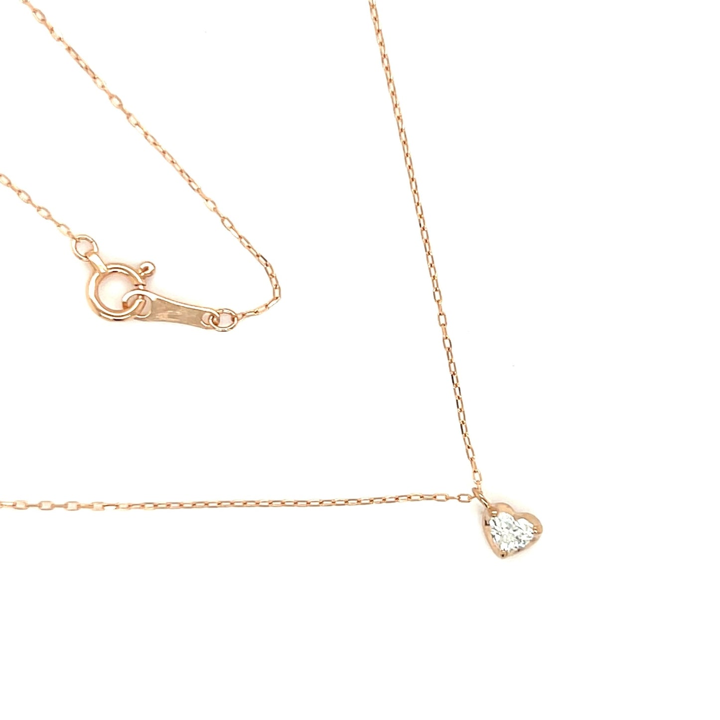 Heart - shaped Dia Heart M Necklace 0.14ct - JMW Jewelry Wholesale