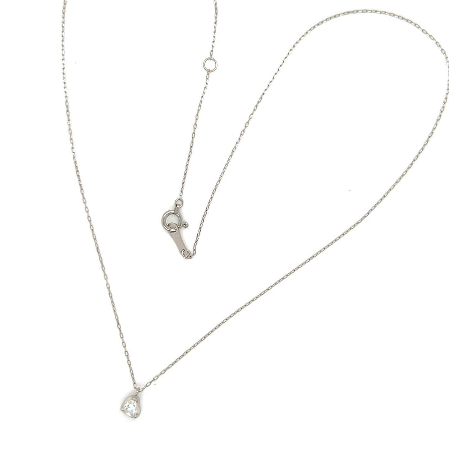 Heart - shaped Dia Heart M Necklace 0.14ct - JMW Jewelry Wholesale