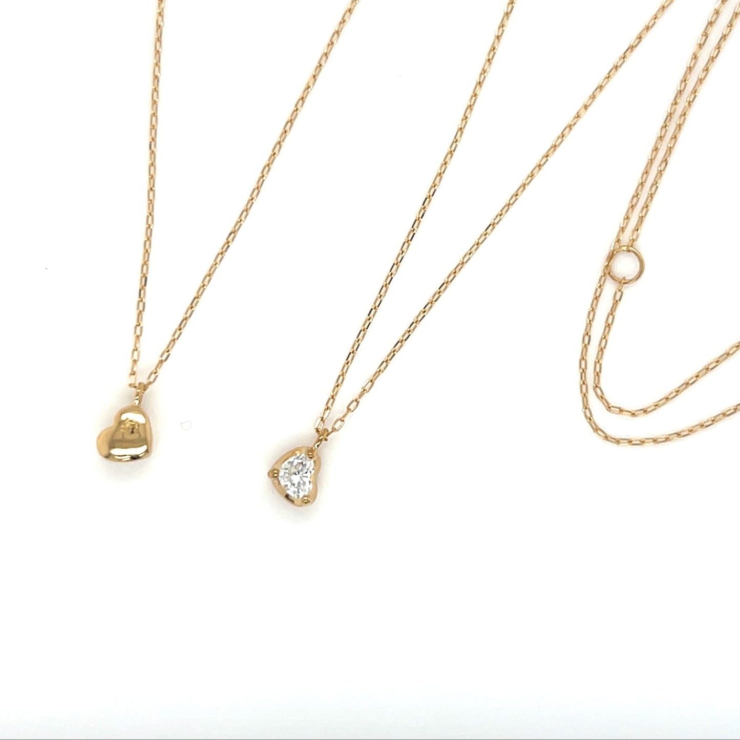 Heart - shaped Dia Heart M Necklace 0.14ct - JMW Jewelry Wholesale