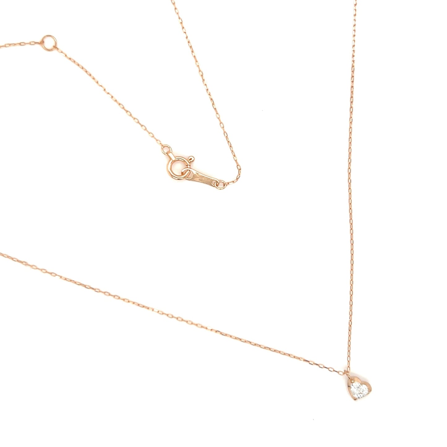 Heart - shaped Dia Heart M Necklace 0.14ct - JMW Jewelry Wholesale