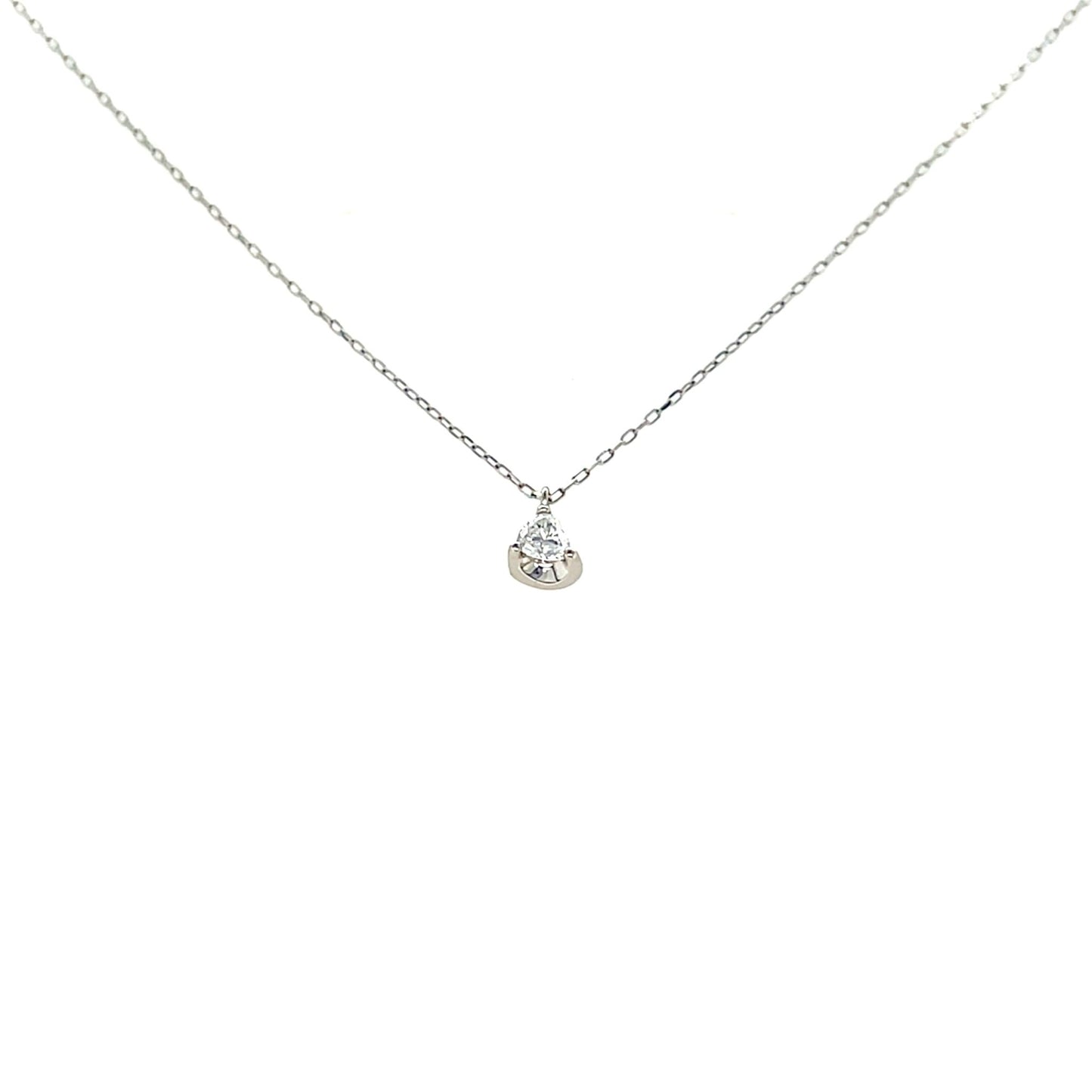 Heart - shaped Dia Heart M Necklace 0.14ct - JMW Jewelry Wholesale