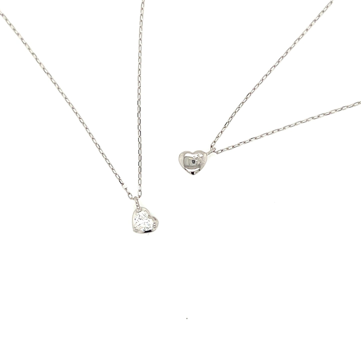 Heart - shaped Dia Heart M Necklace 0.14ct - JMW Jewelry Wholesale