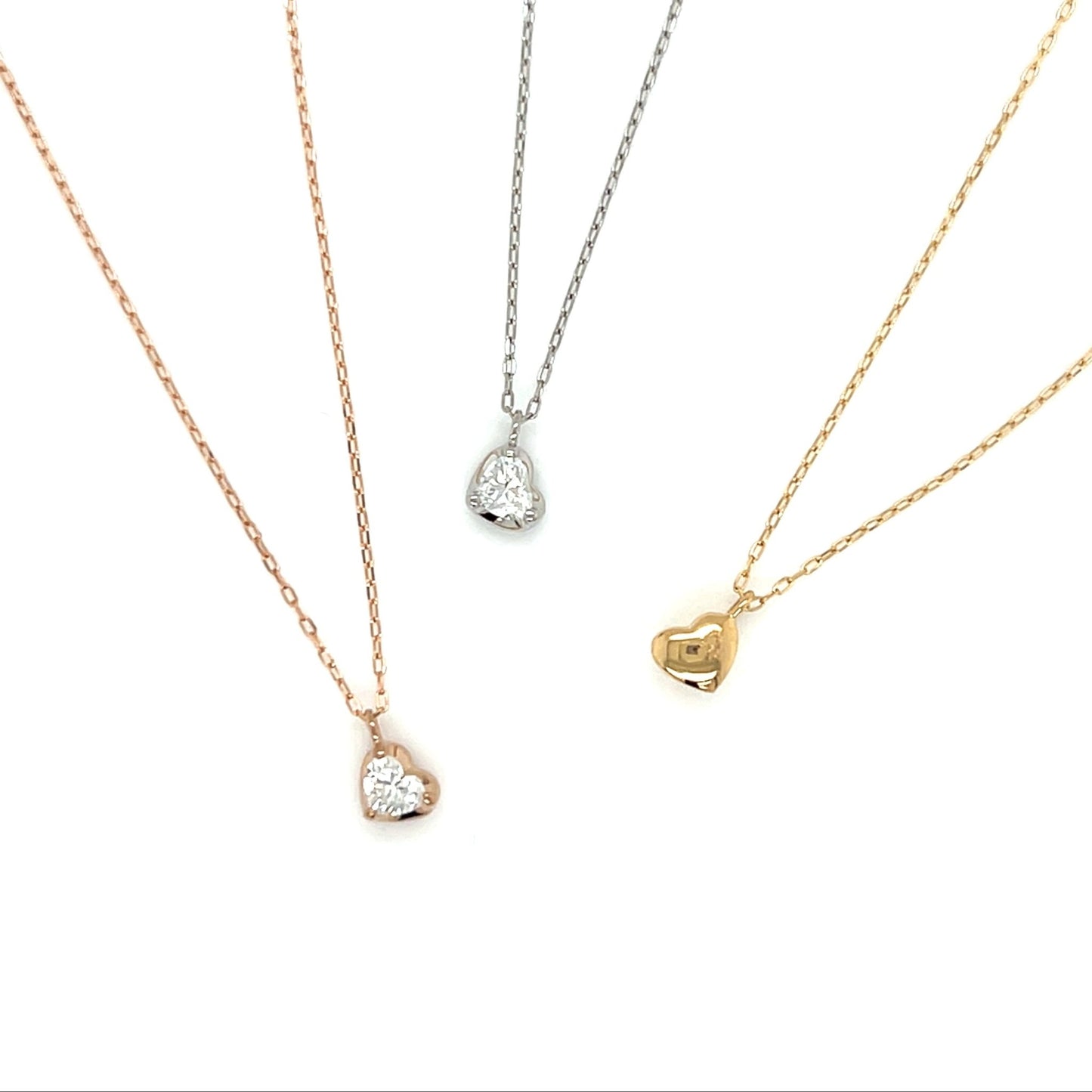 Heart - shaped Dia Heart M Necklace 0.14ct - JMW Jewelry Wholesale