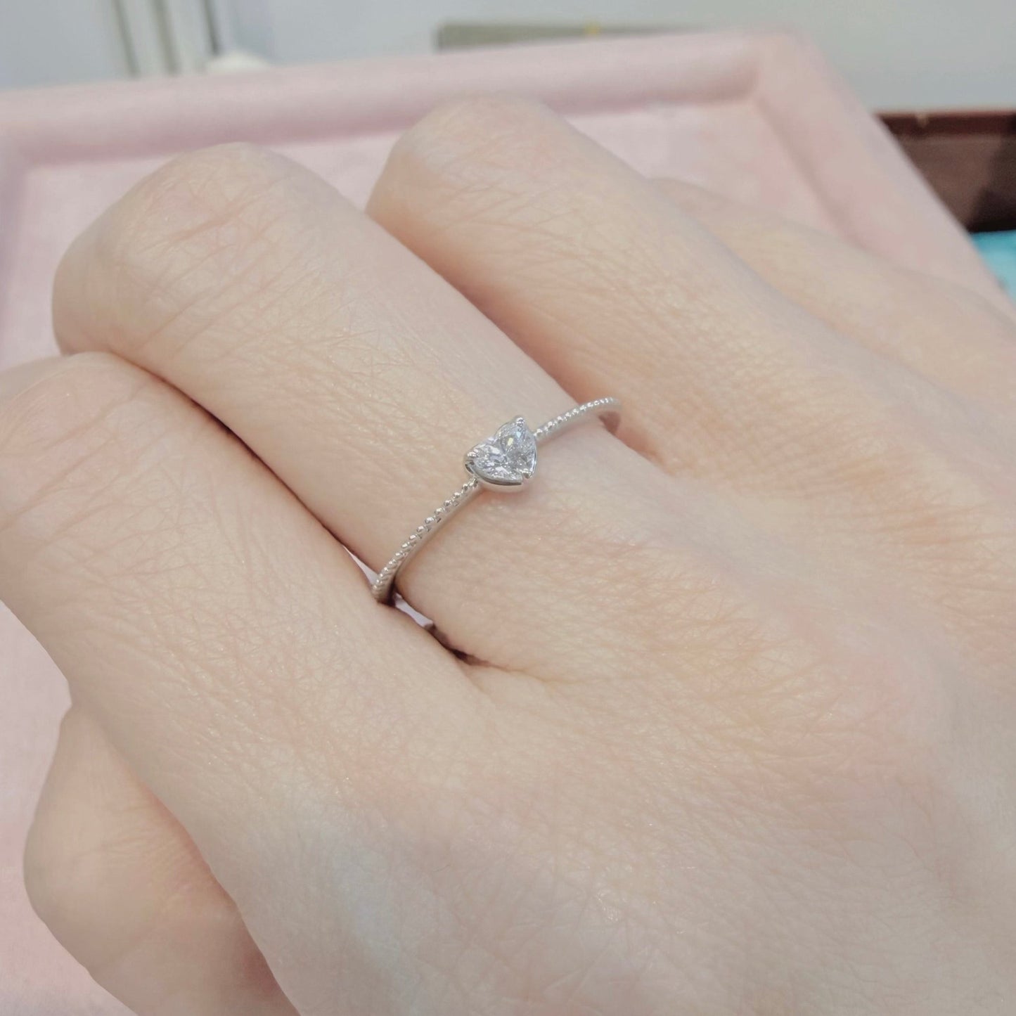 Heart shaped Dia Saw ring 0.12ct - JMW Jewelry Wholesale