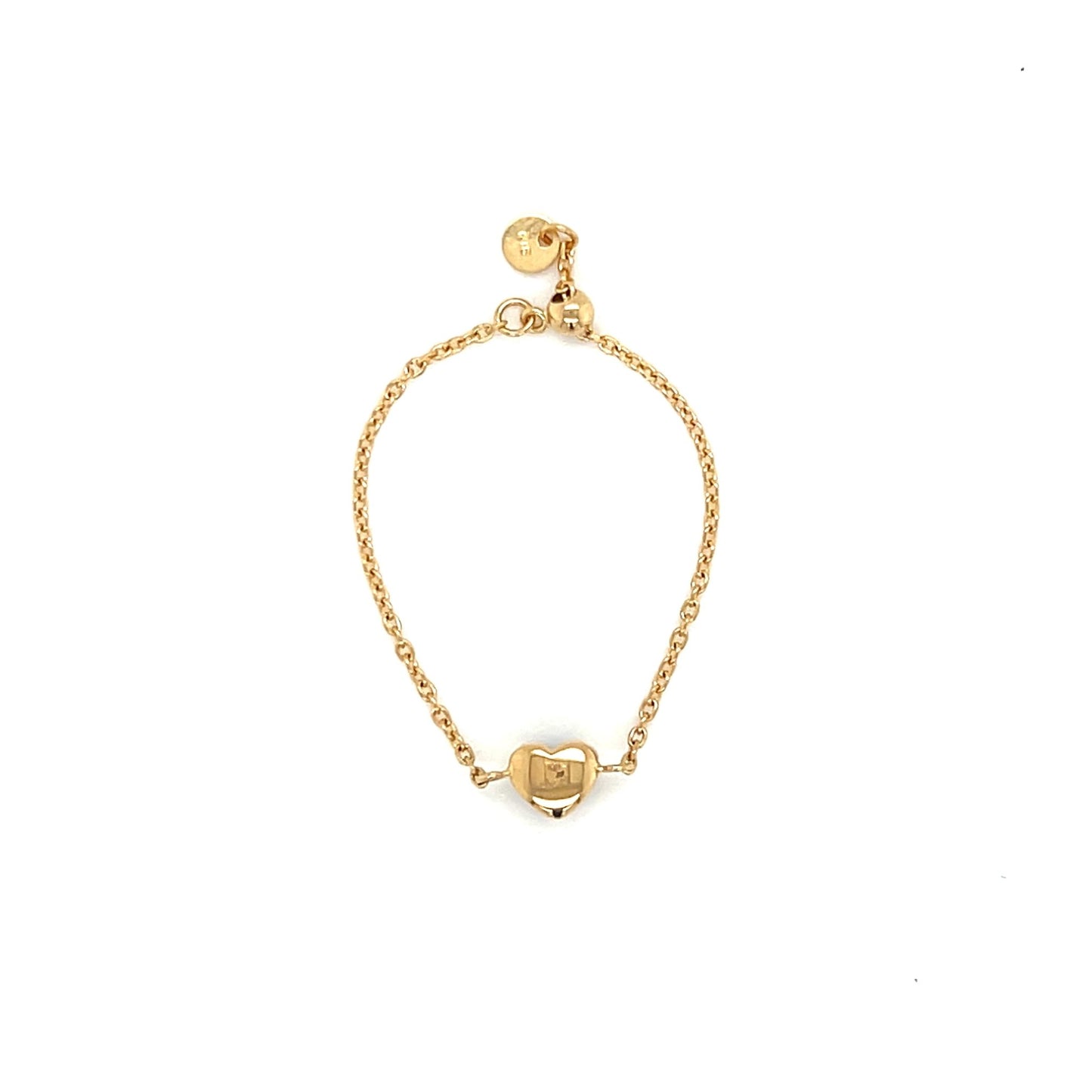Heart Shaped Tanzanite Chain Ring - JMW Jewelry Wholesale