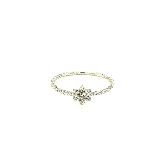 Hexagon Star Ripple ring 0.1ct - JMW Jewelry Wholesale