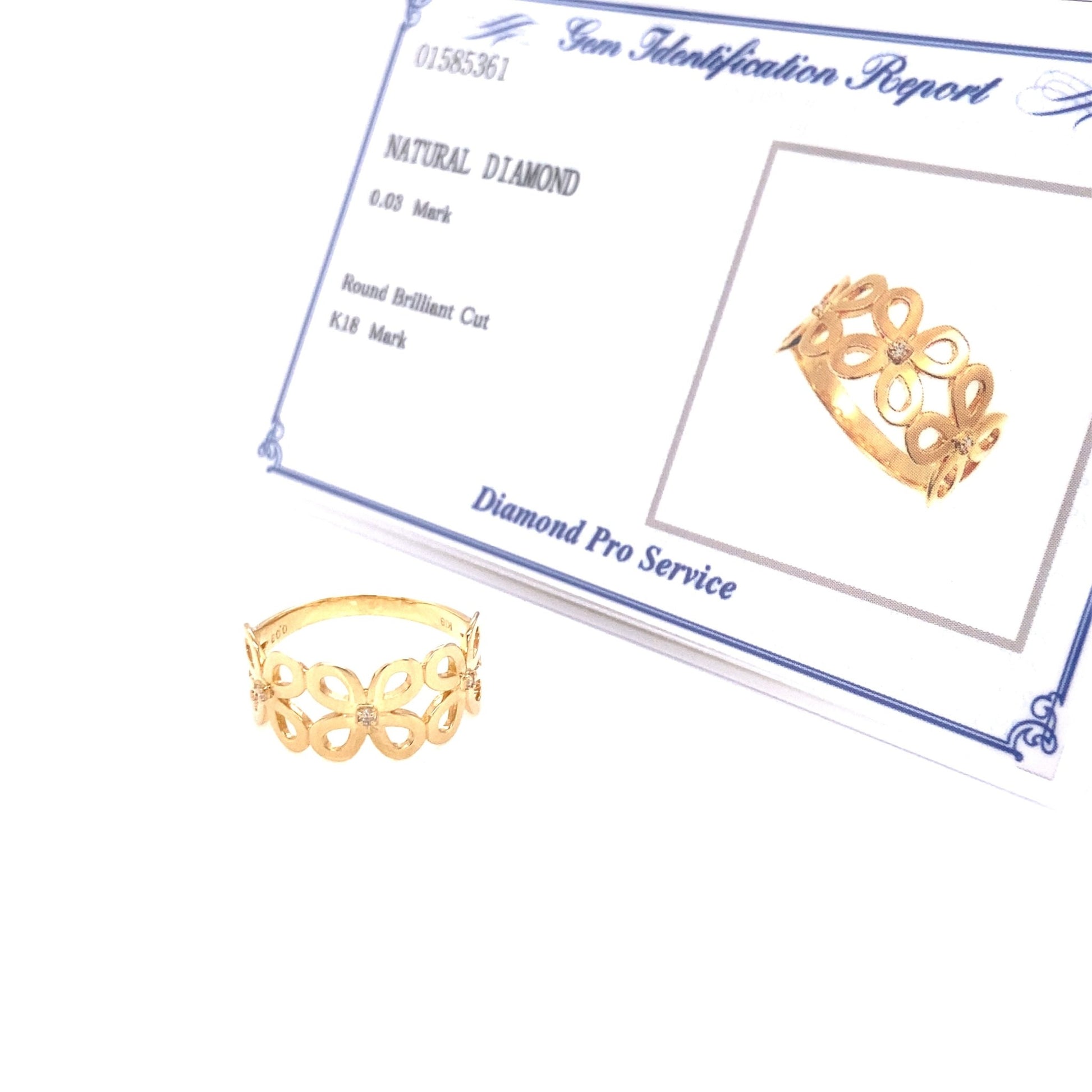 Hollow Flower ring 0.03ct - JMW Jewelry Wholesale