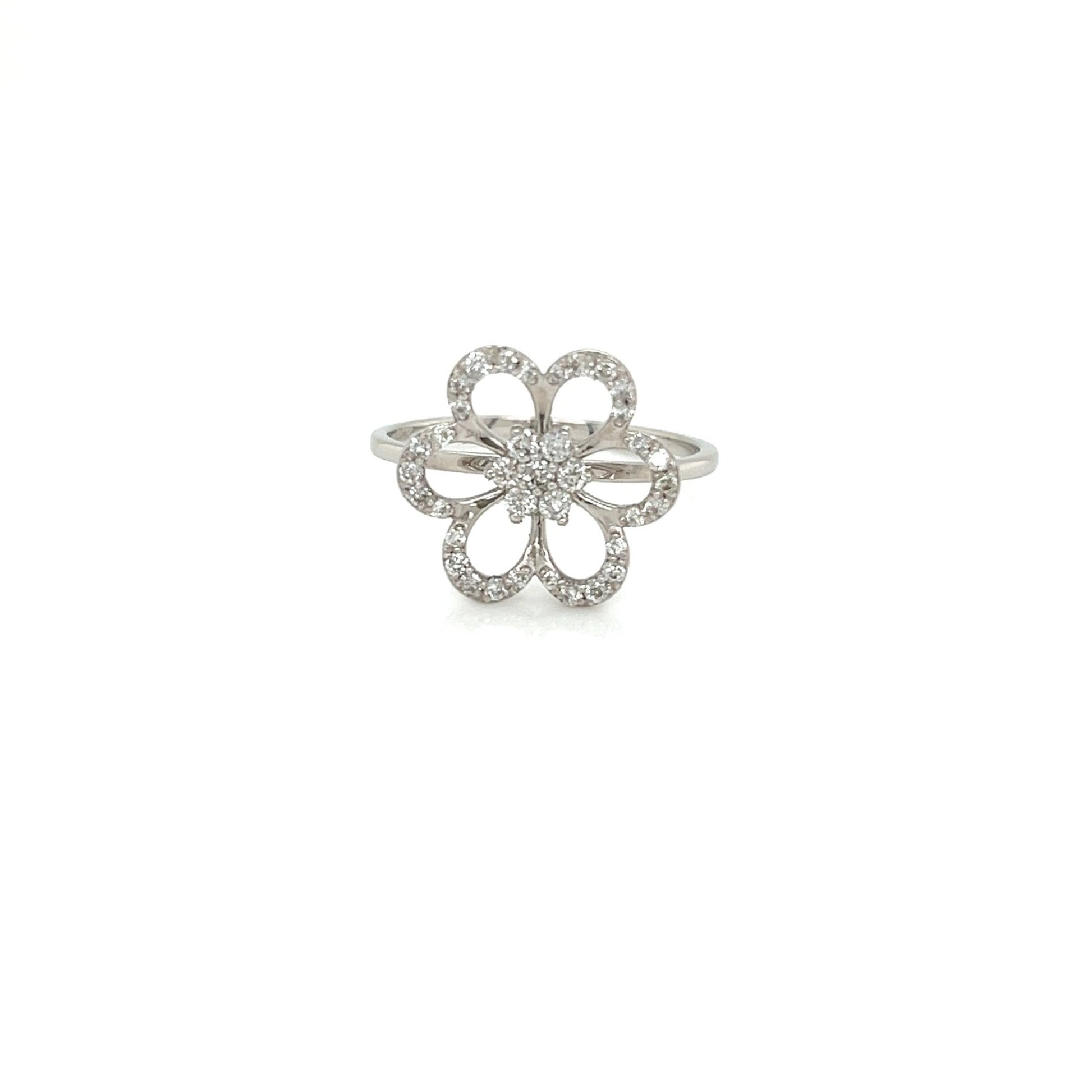 Hollow Flower Ring 0.32ct - JMW Jewelry Wholesale