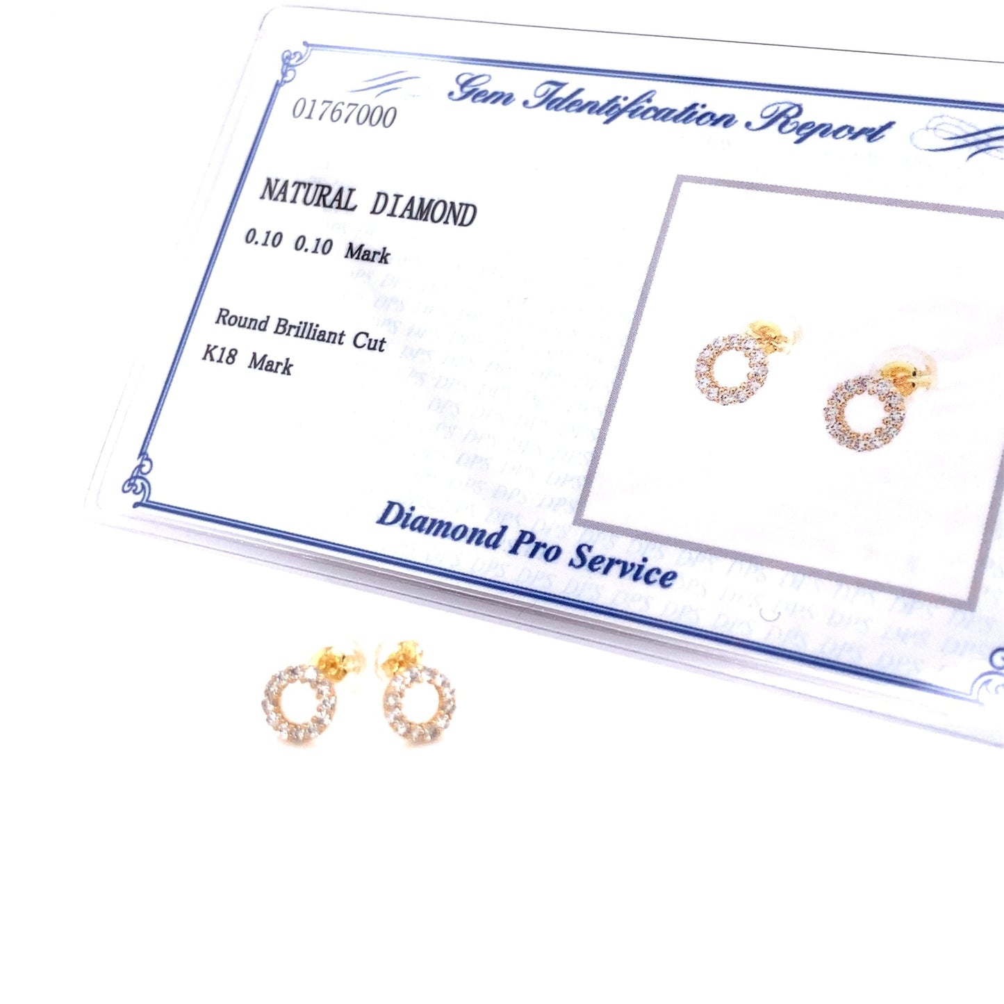 Hollow Round Earrings 0.2ct - JMW Jewelry Wholesale