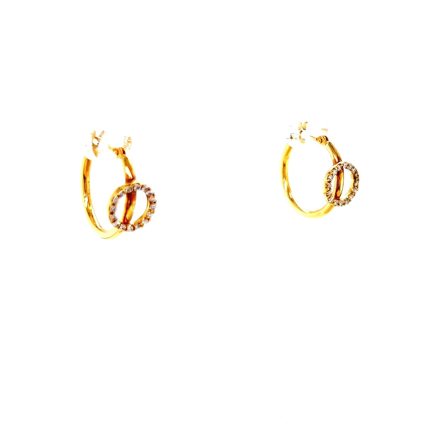 Hollow Round Hoop Earrings 0.16ct - JMW Jewelry Wholesale