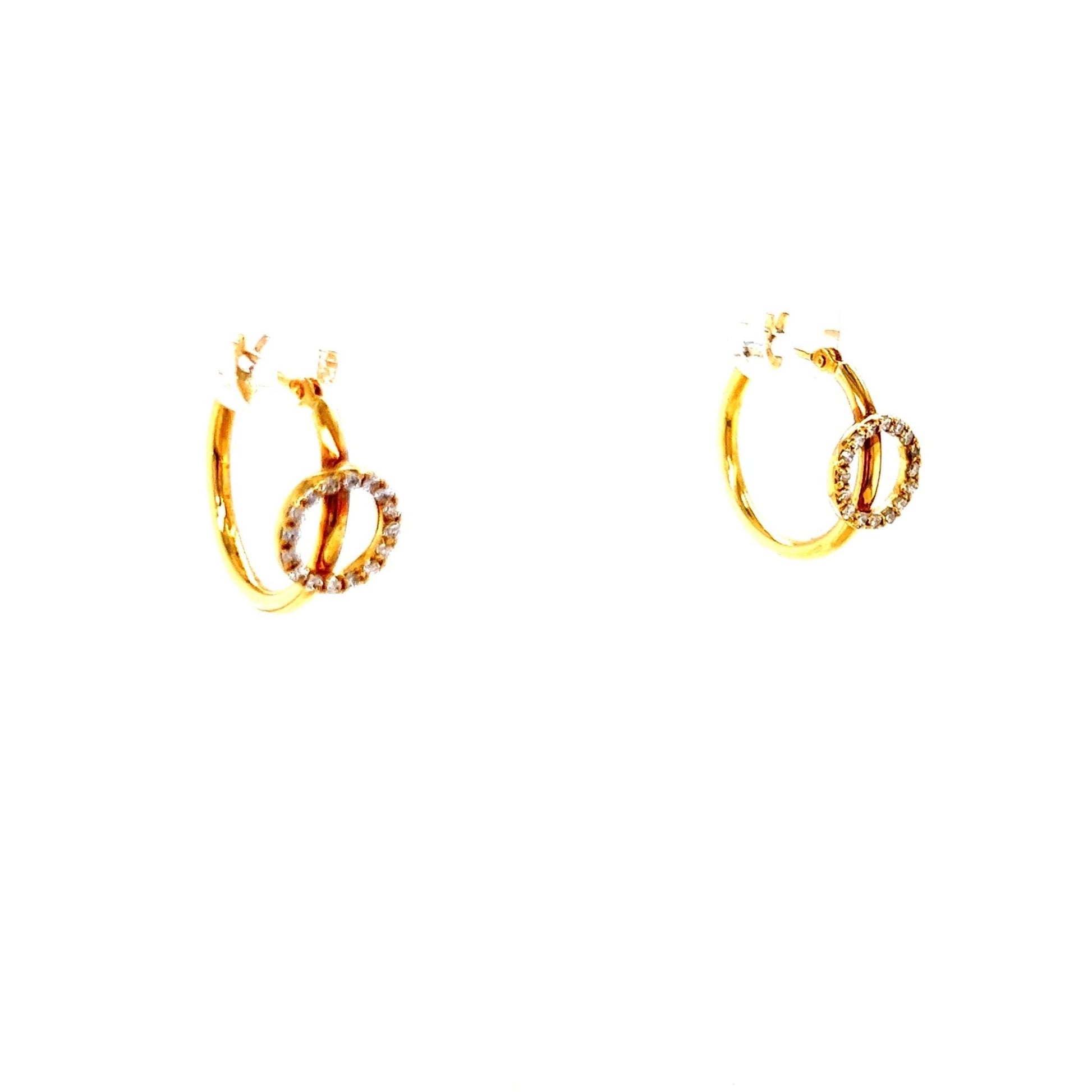 Hollow Round Hoop Earrings 0.16ct - JMW Jewelry Wholesale