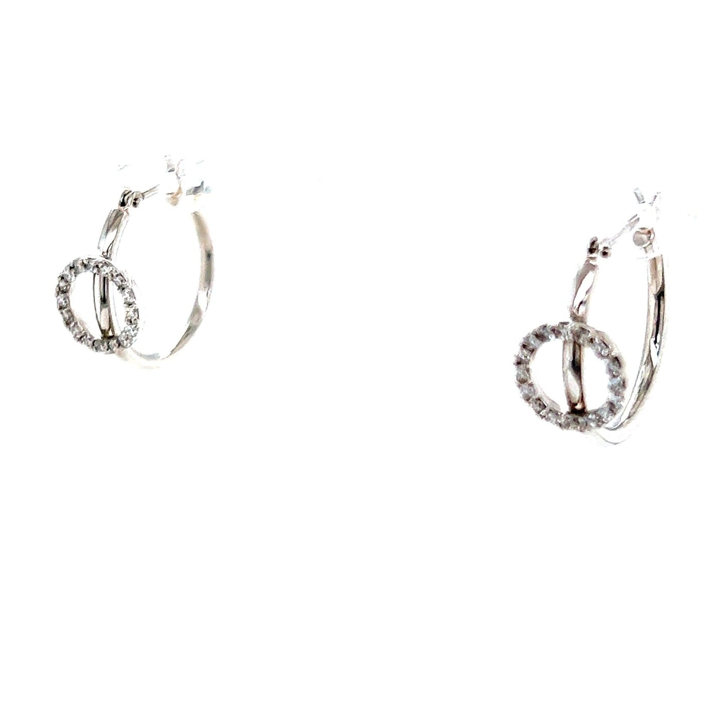 Hollow Round Hoop Earrings 0.16ct - JMW Jewelry Wholesale
