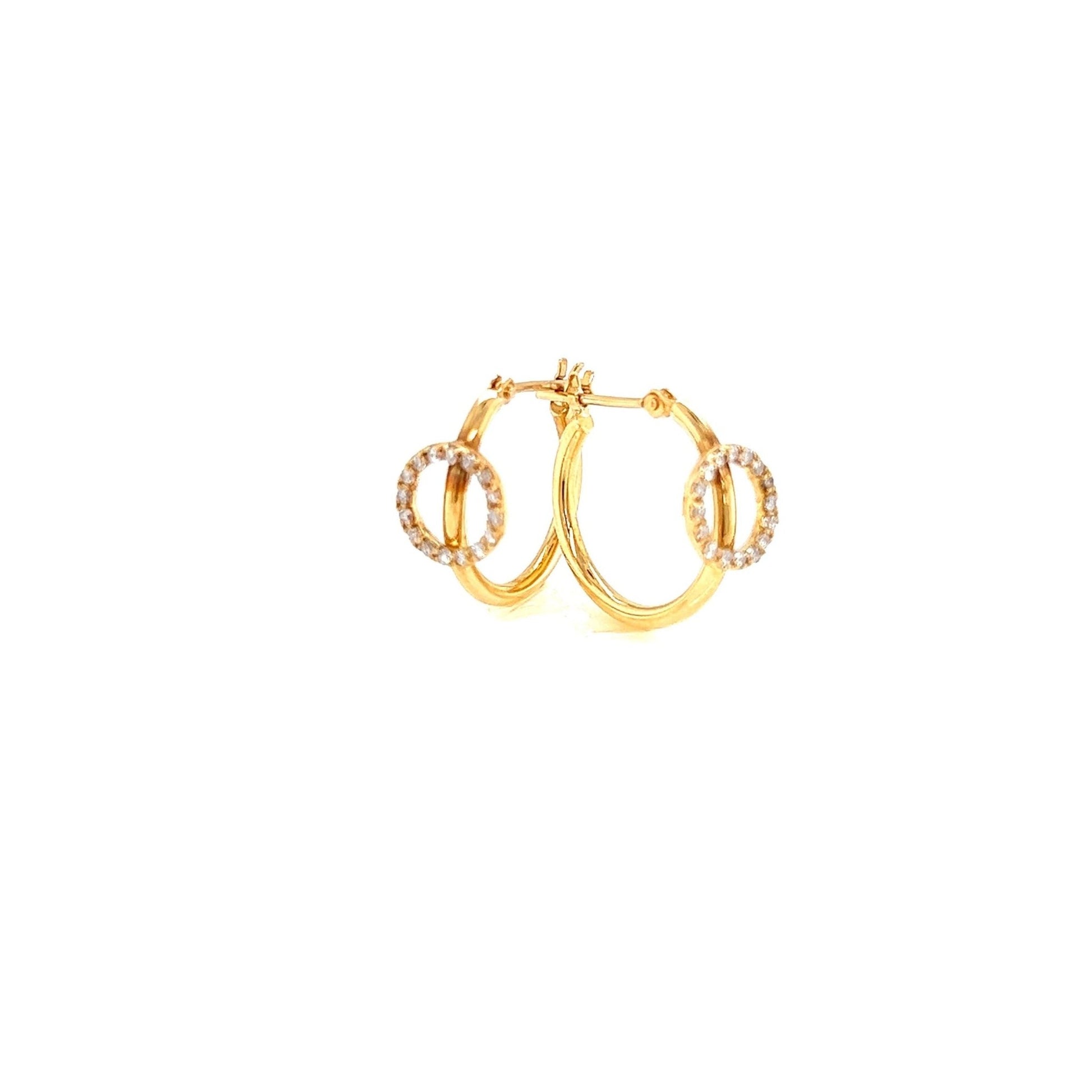 Hollow Round Hoop Earrings 0.16ct - JMW Jewelry Wholesale