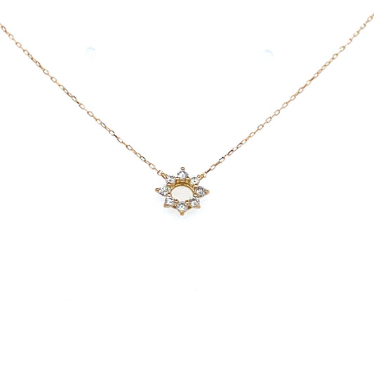Hollow Sunflower Necklace 0.1ct - JMW Jewelry Wholesale