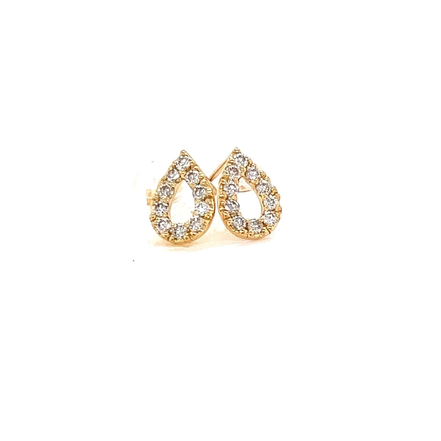 Hollow Waterdrop Earrings 0.3ct - JMW Jewelry Wholesale