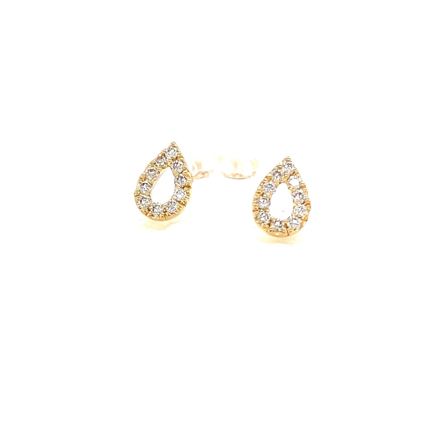 Hollow Waterdrop Earrings 0.3ct - JMW Jewelry Wholesale