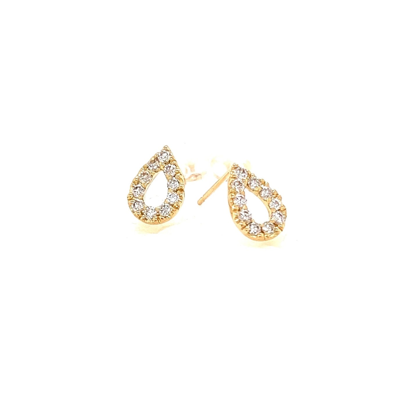 Hollow Waterdrop Earrings 0.3ct - JMW Jewelry Wholesale