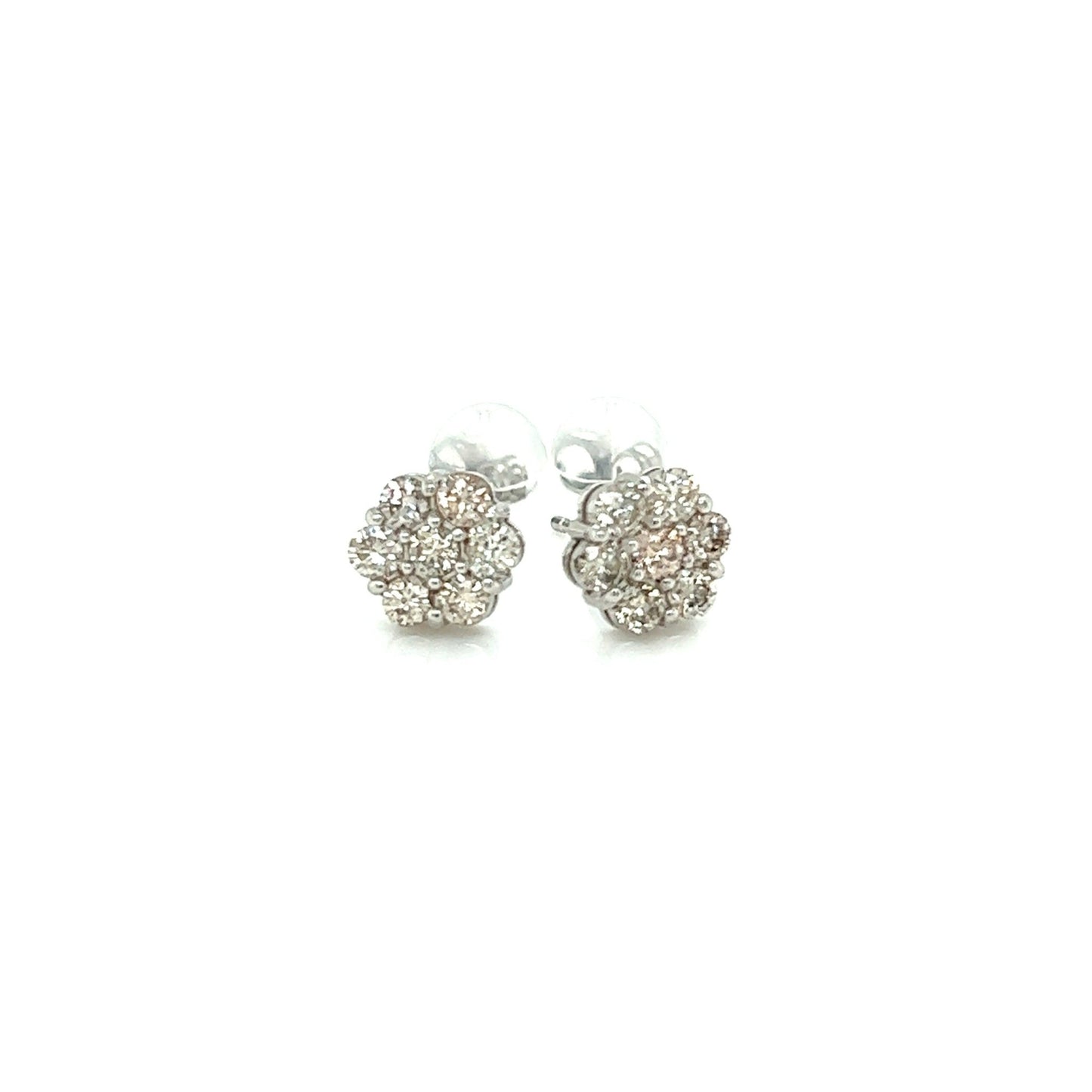 Honeycomb Flower Earrings 0.5ct - JMW Jewelry Wholesale