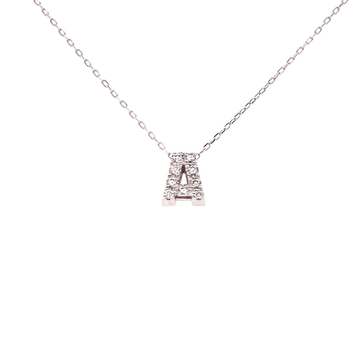 Initial A Necklace 0.06ct - JMW Jewelry Wholesale