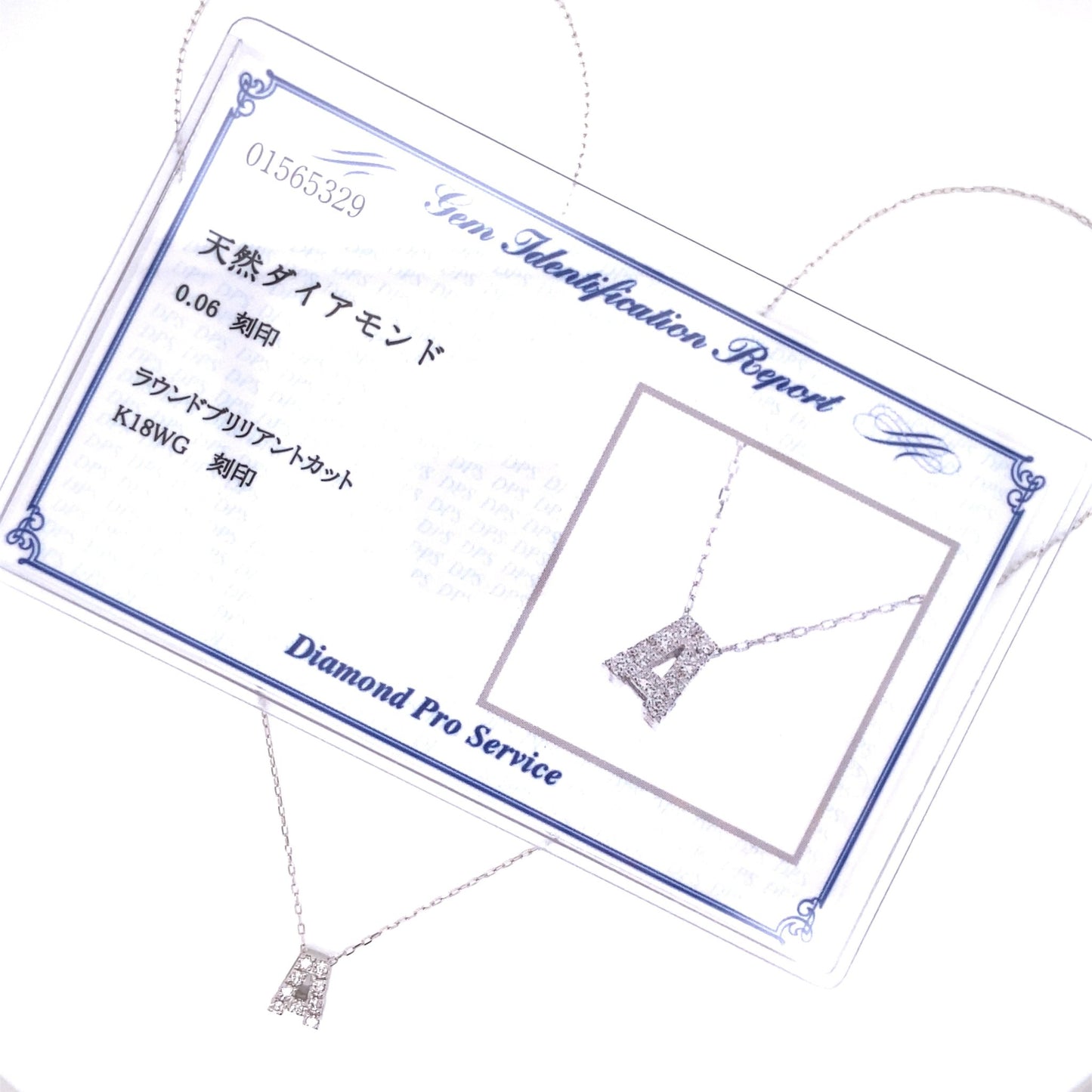 Initial A Necklace 0.06ct - JMW Jewelry Wholesale