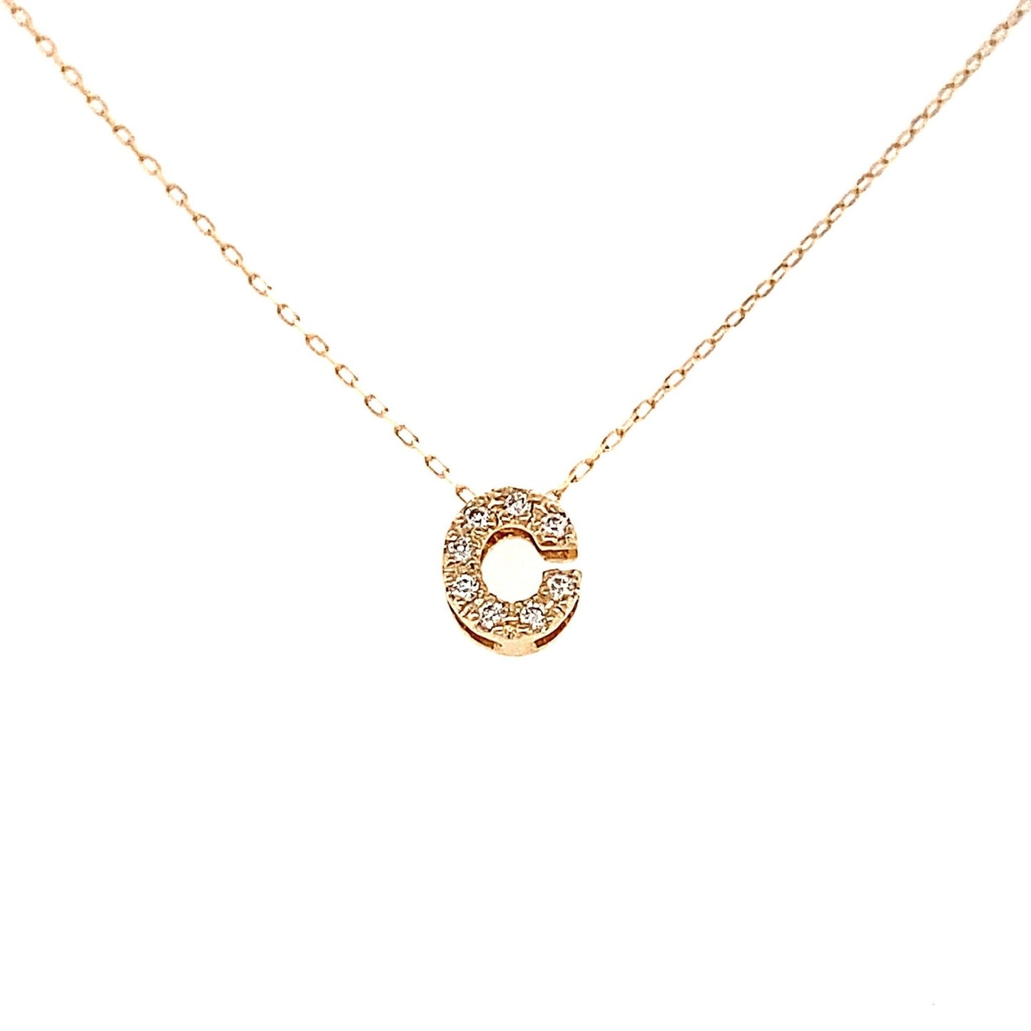 Initial C Necklace 0.05ct - JMW Jewelry Wholesale