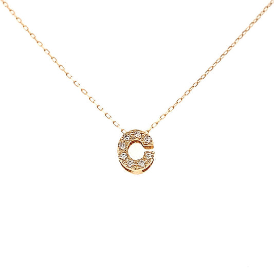 Initial C Necklace 0.05ct - JMW Jewelry Wholesale