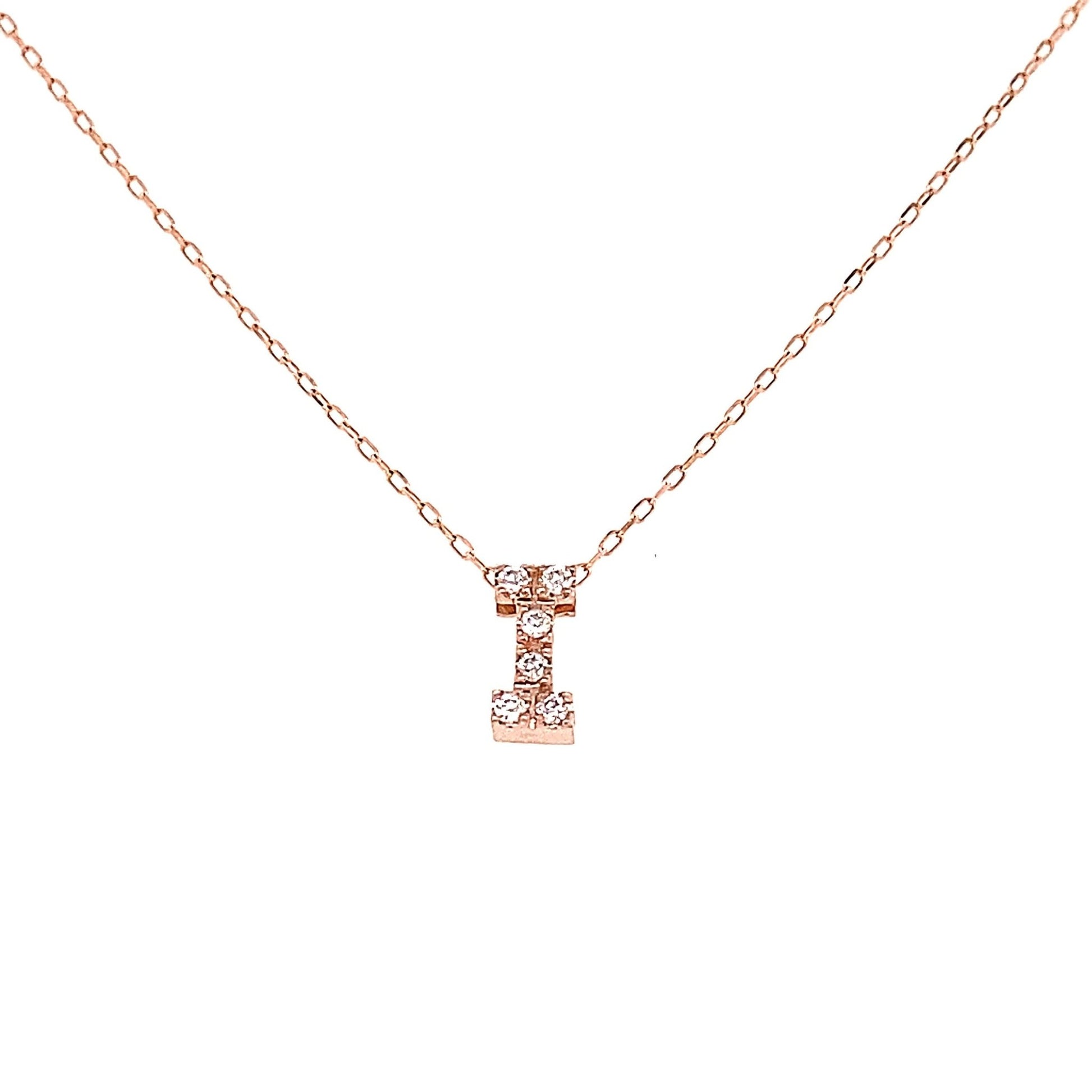 Initial I Necklace 0.04ct - JMW Jewelry Wholesale