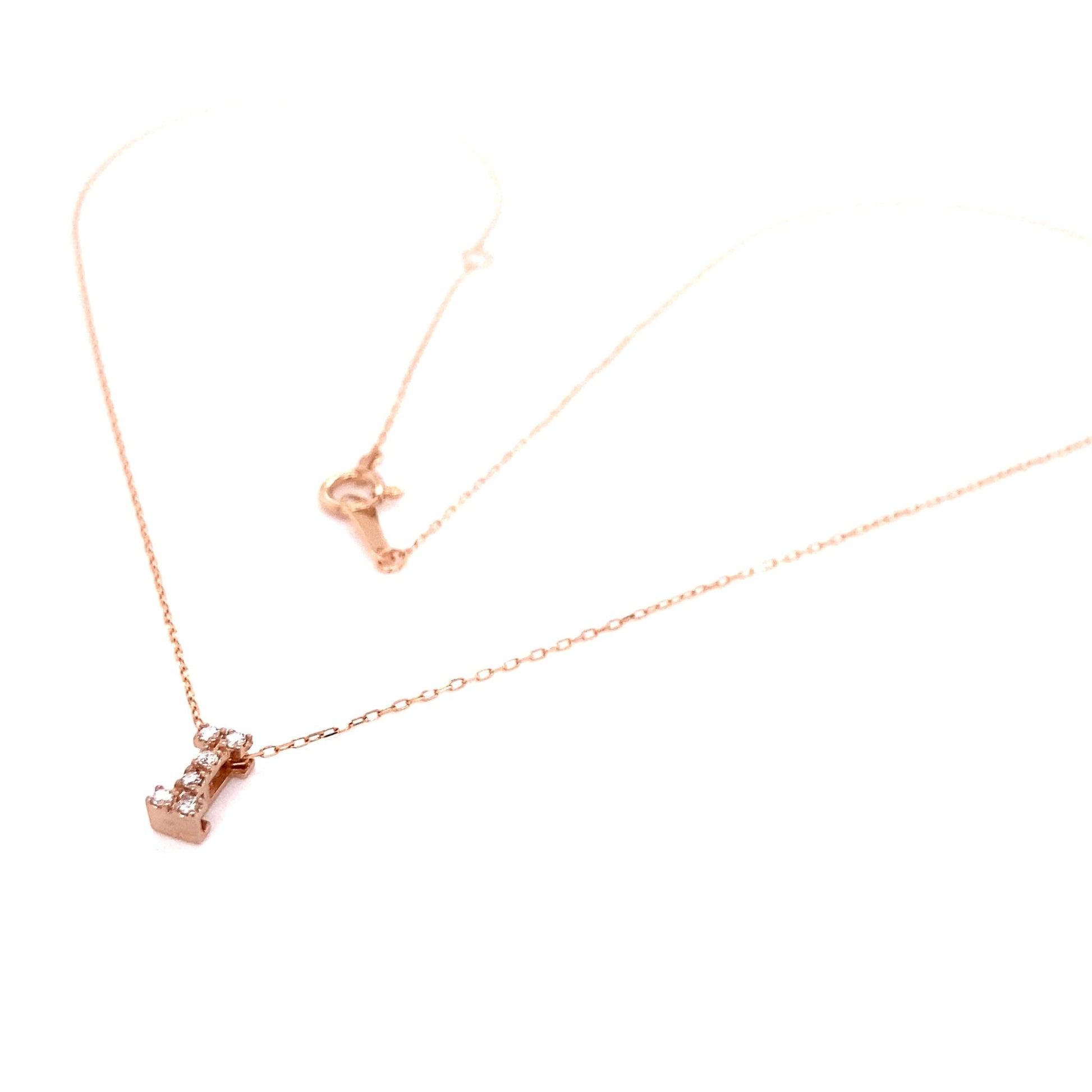 Initial I Necklace 0.04ct - JMW Jewelry Wholesale