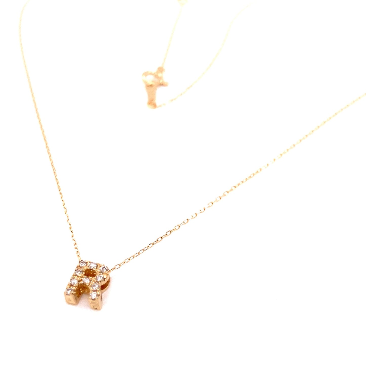Initial R Necklace 0.07ct - JMW Jewelry Wholesale