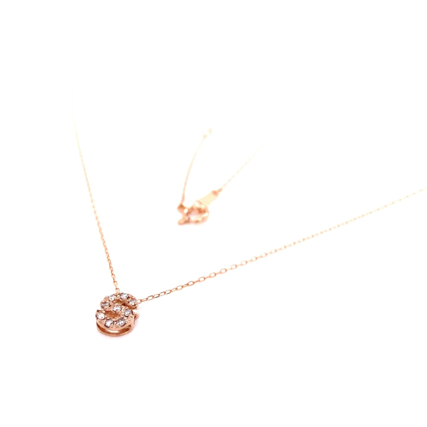 Initial S Necklace 0.06ct - JMW Jewelry Wholesale