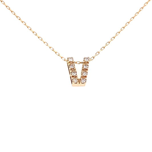 Initial V Necklace 0.05ct - JMW Jewelry Wholesale