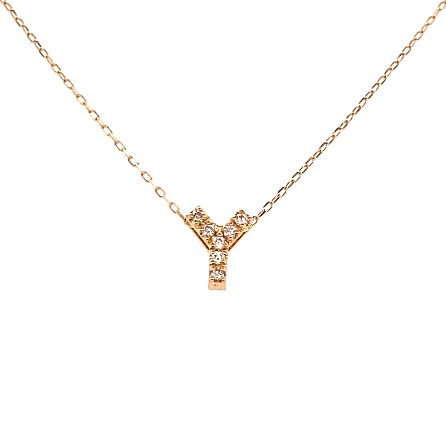 Initial Y Necklace 0.05ct - JMW Jewelry Wholesale