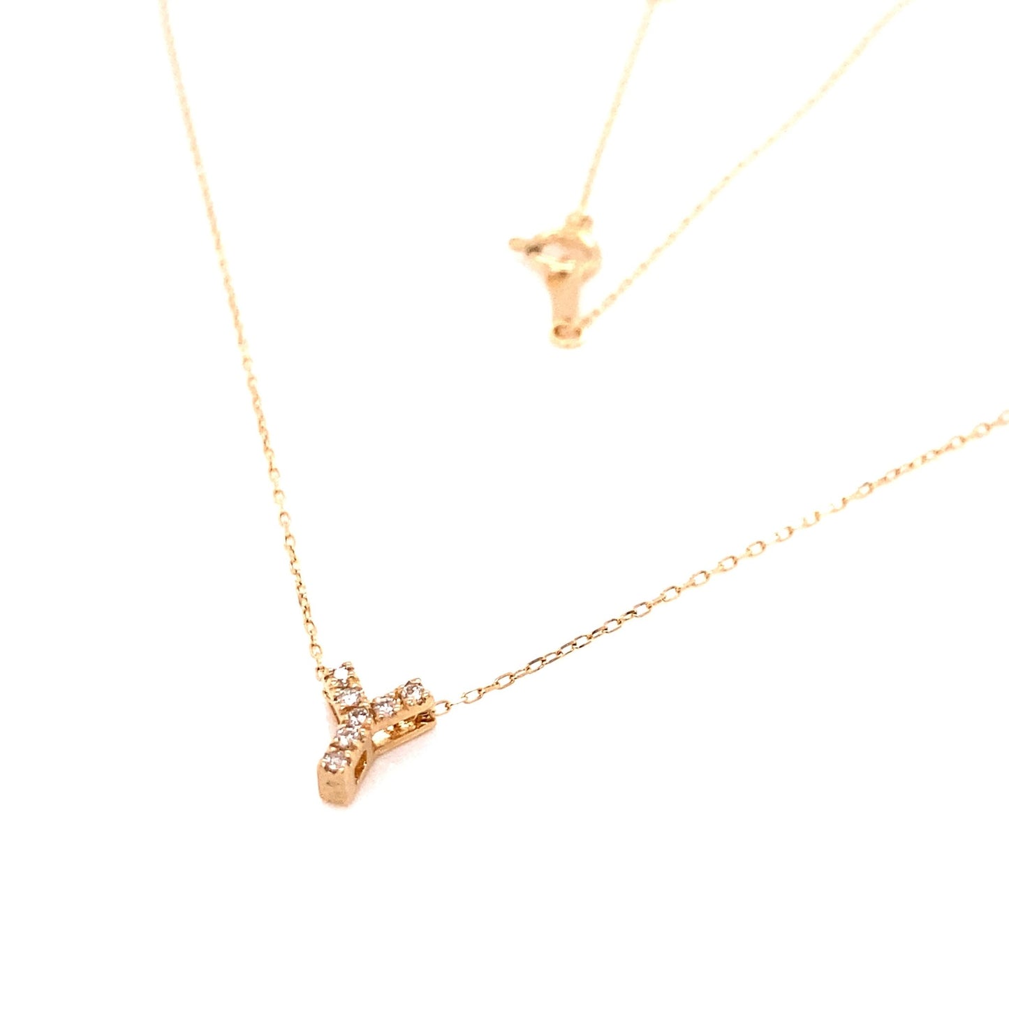 Initial Y Necklace 0.05ct - JMW Jewelry Wholesale