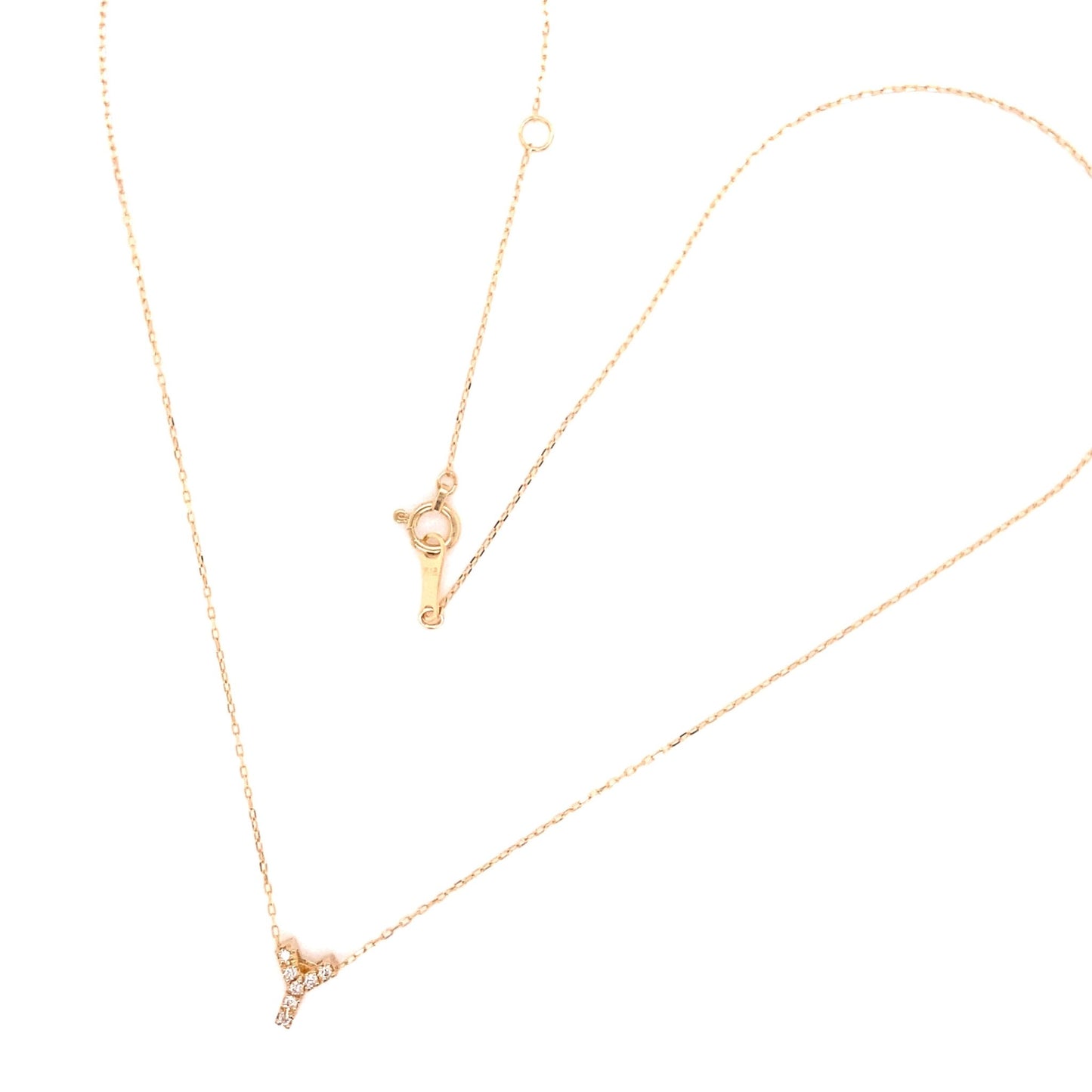 Initial Y Necklace 0.05ct - JMW Jewelry Wholesale