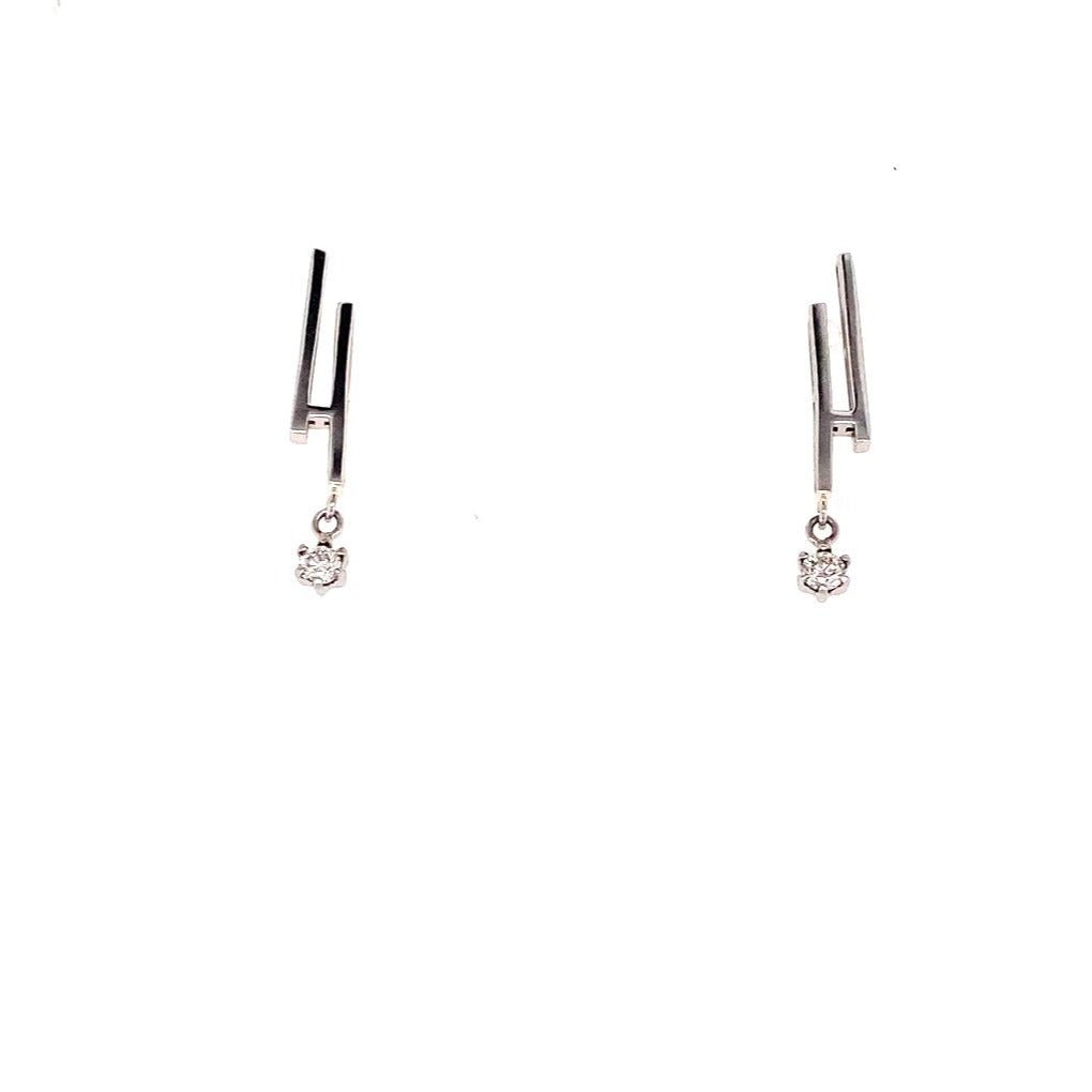 Line Earrings S 0.08ct - JMW Jewelry Wholesale