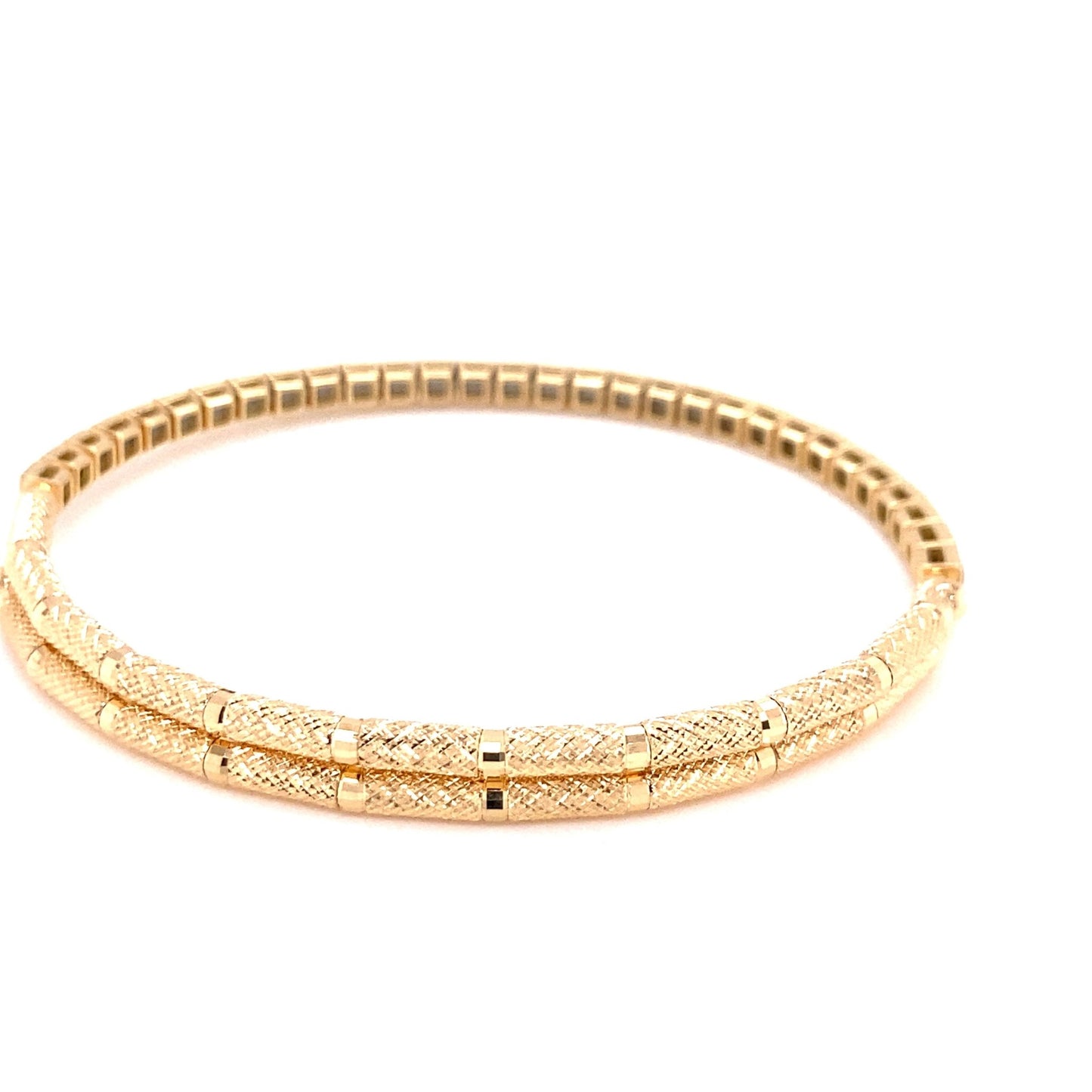 #flexi_bangles# - #jmw_jewelry_wholesale# - #A flexible 18K gold bangle encrusted with sparkling natural diamonds#