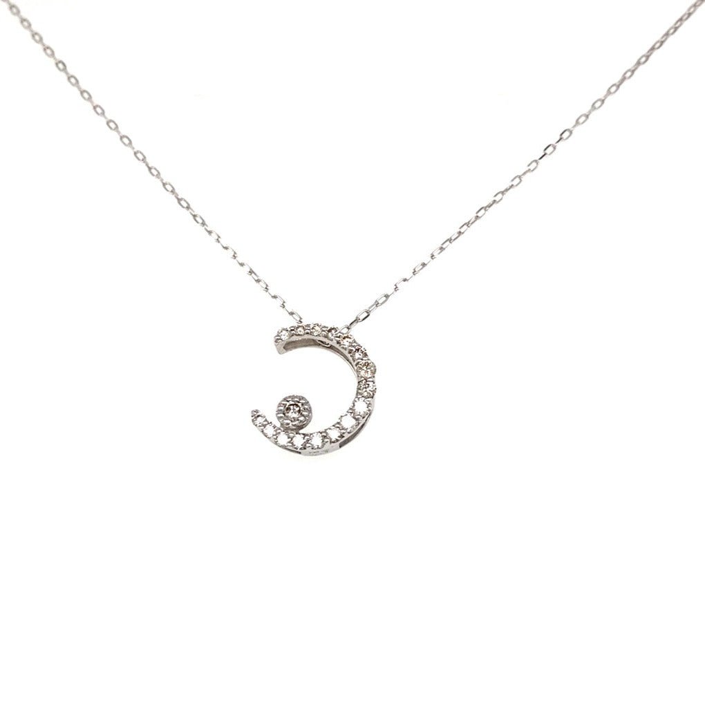 Moon D Necklace 0.15ct - JMW Jewelry Wholesale