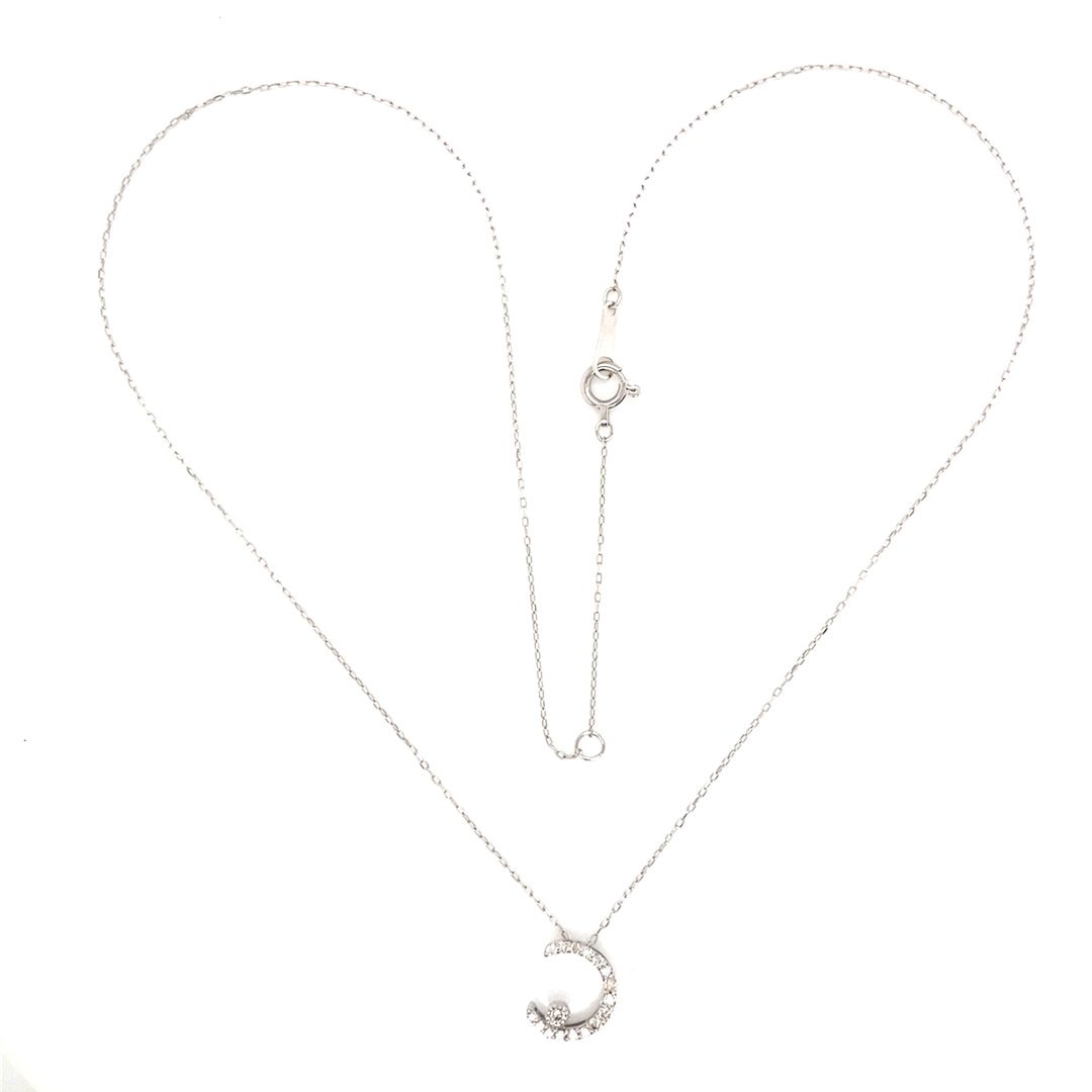 Moon D Necklace 0.15ct - JMW Jewelry Wholesale